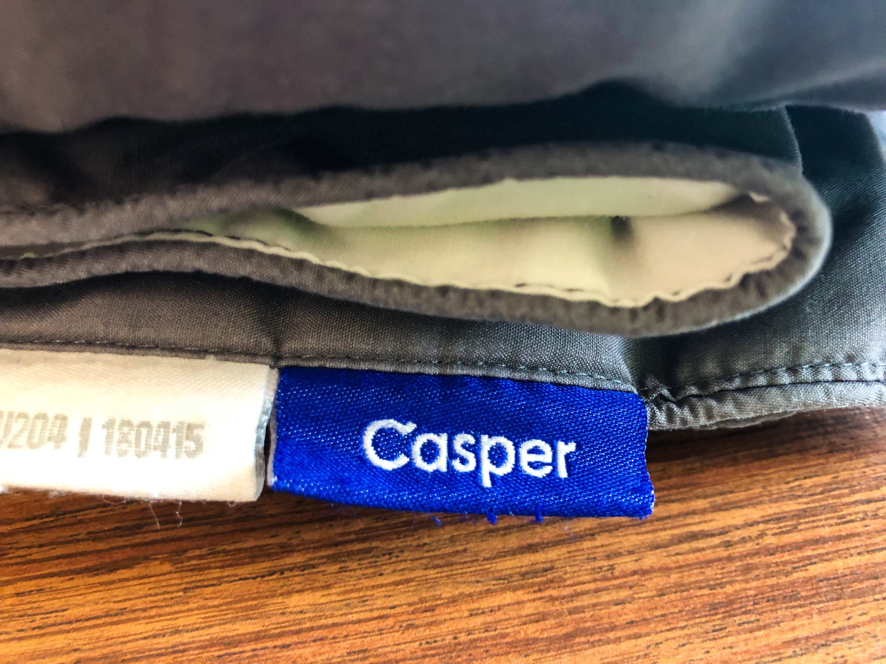 American Airlines 787-9 Flagship Business Class Casper bedding logo