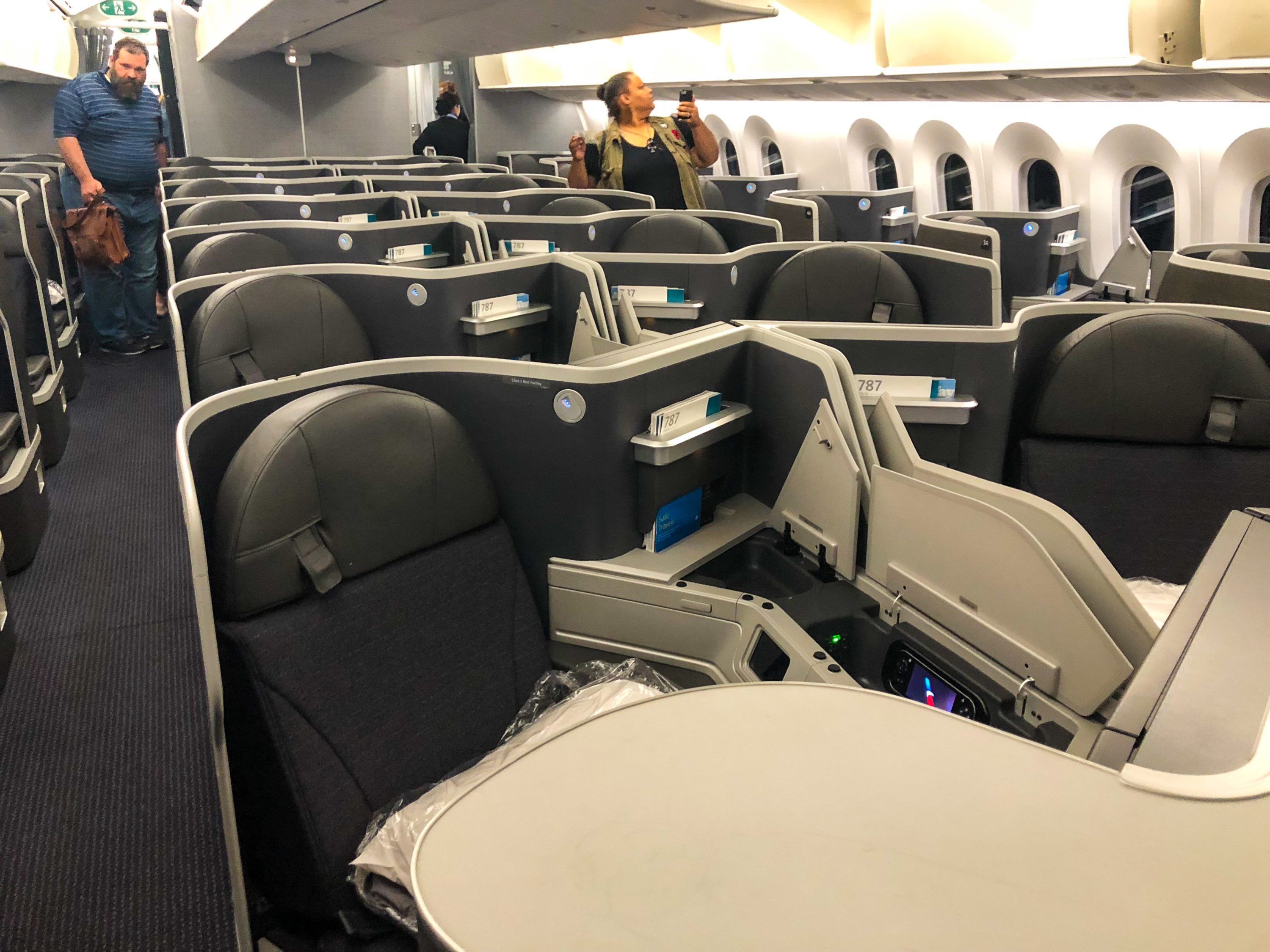 American Airlines 787-9 Flagship Business Class cabin American Airlines 787-9 Flagship Business Class cabin