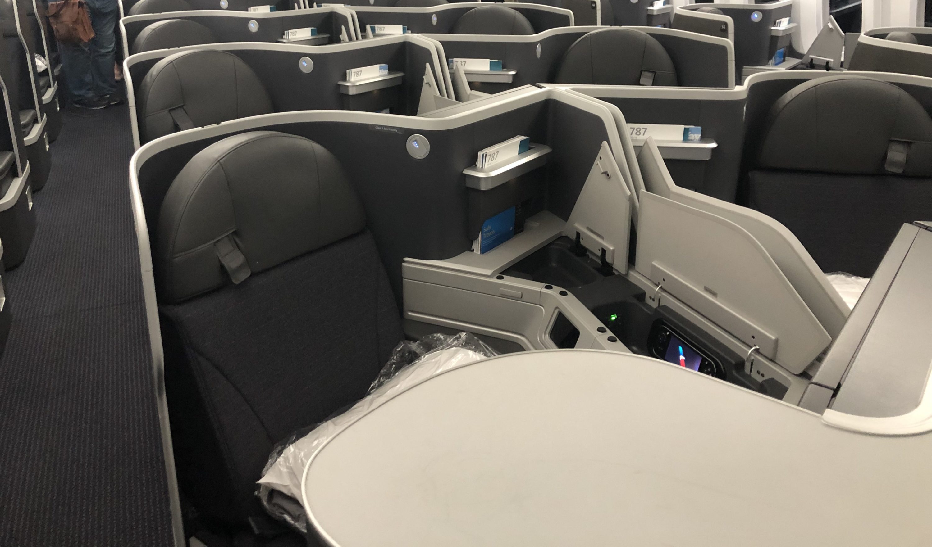 American Airlines 787-9 Flagship Business Class cabin American Airlines 787-9 Flagship Business Class cabin