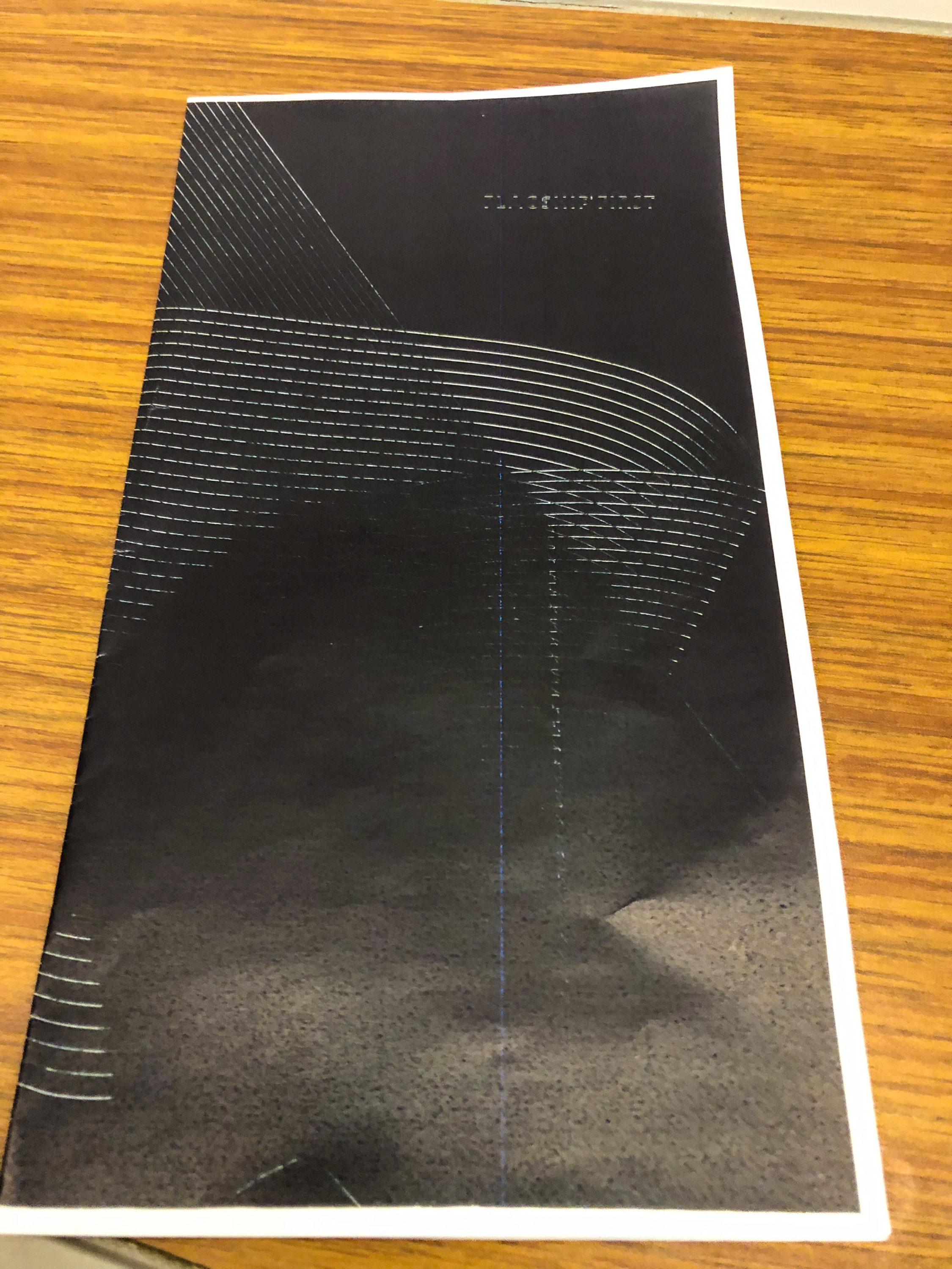 American Airlines Flagship First Class A321T Menu Title Page