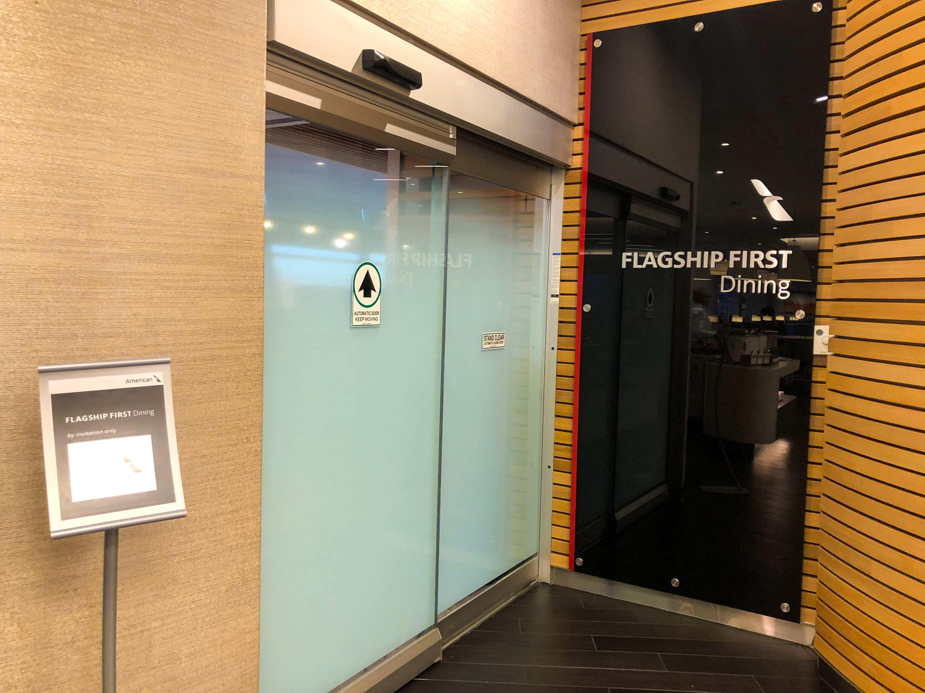American Airlines Flagship First Dining JFK