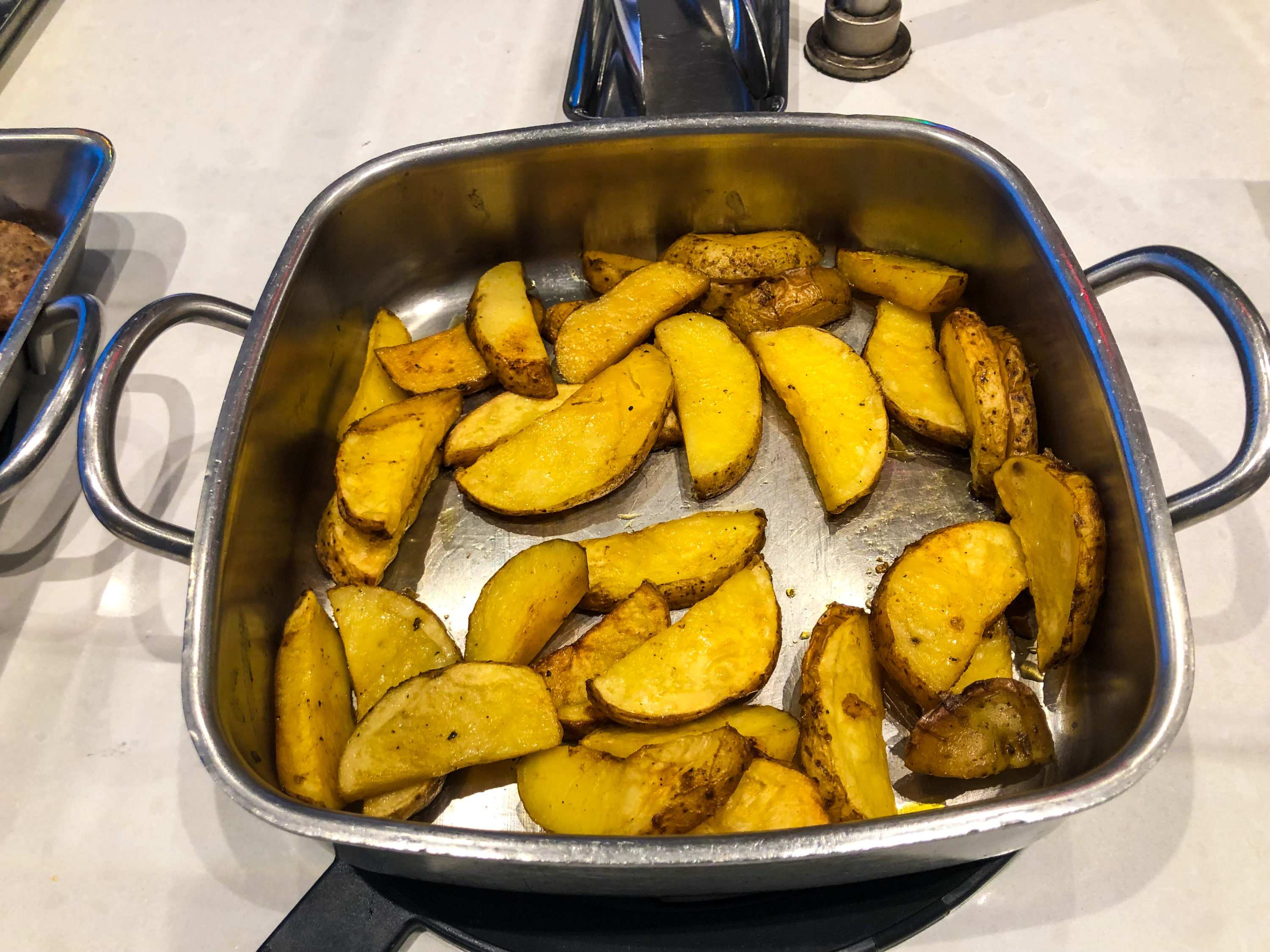 American Airlines Flagship Lounge JFK paprika breakfast potatoes