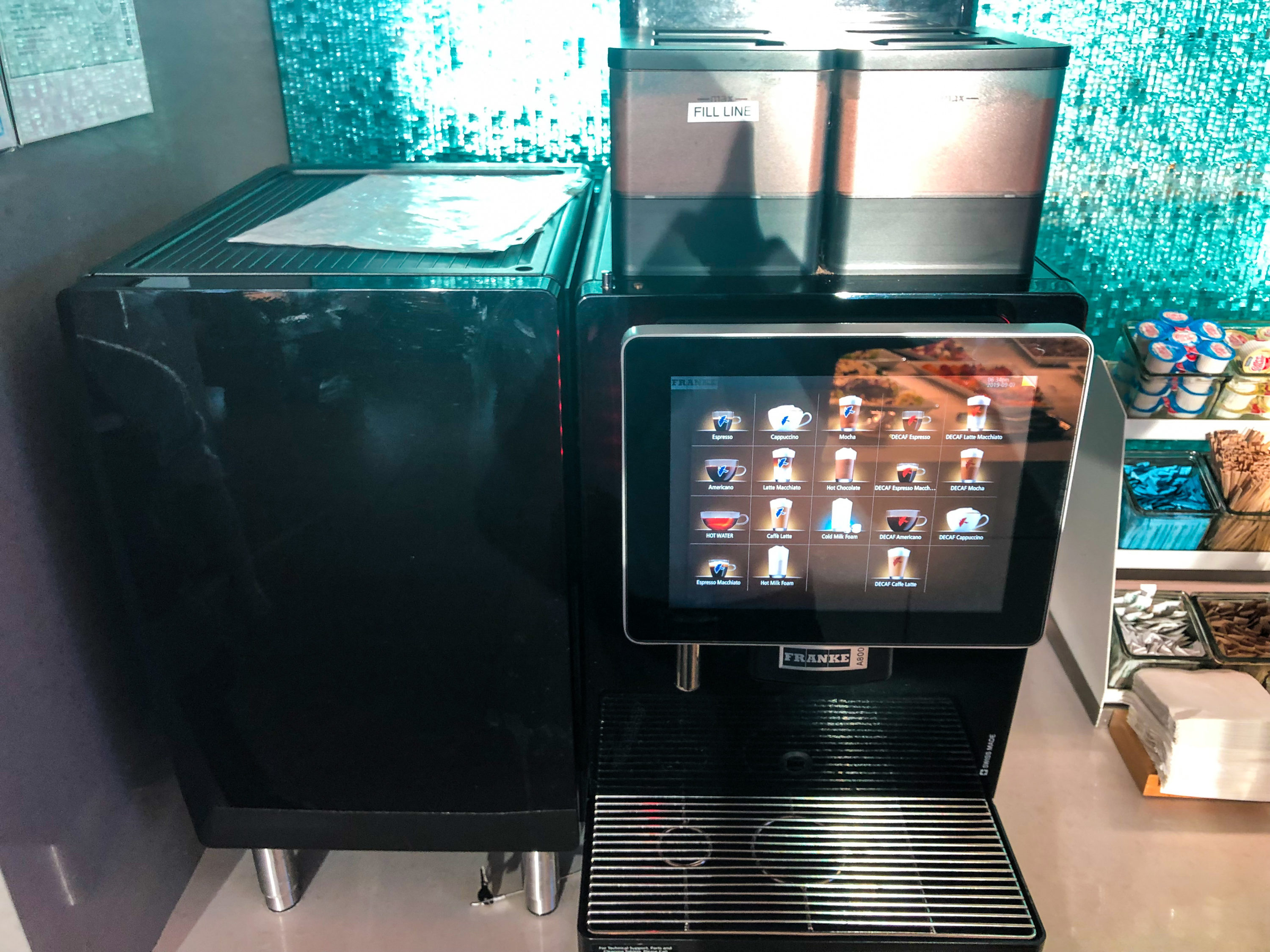 American Airlines Flagship Lounge LAX Franke espresso machine