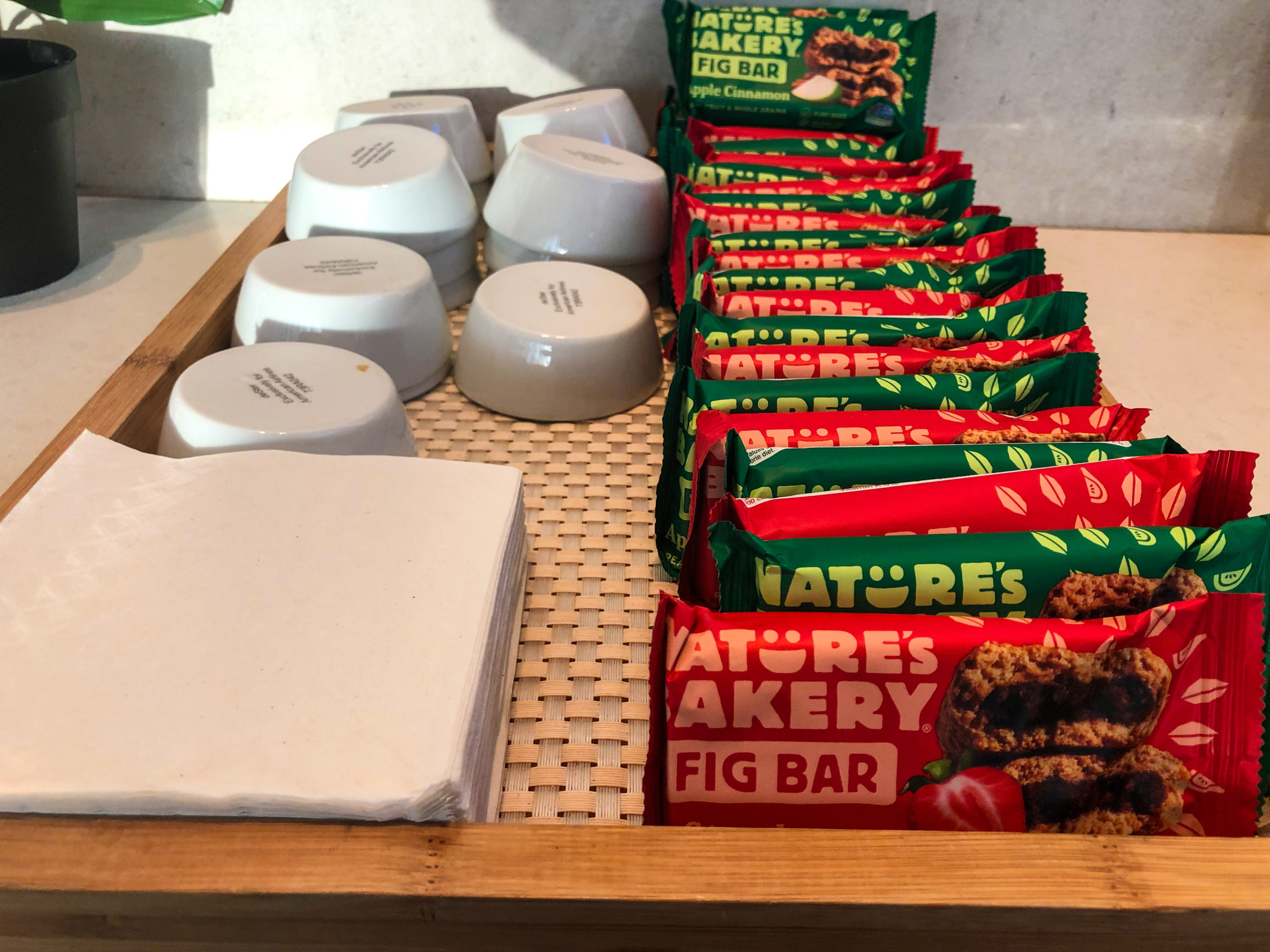 American Airlines Flagship Lounge LAX fig bars