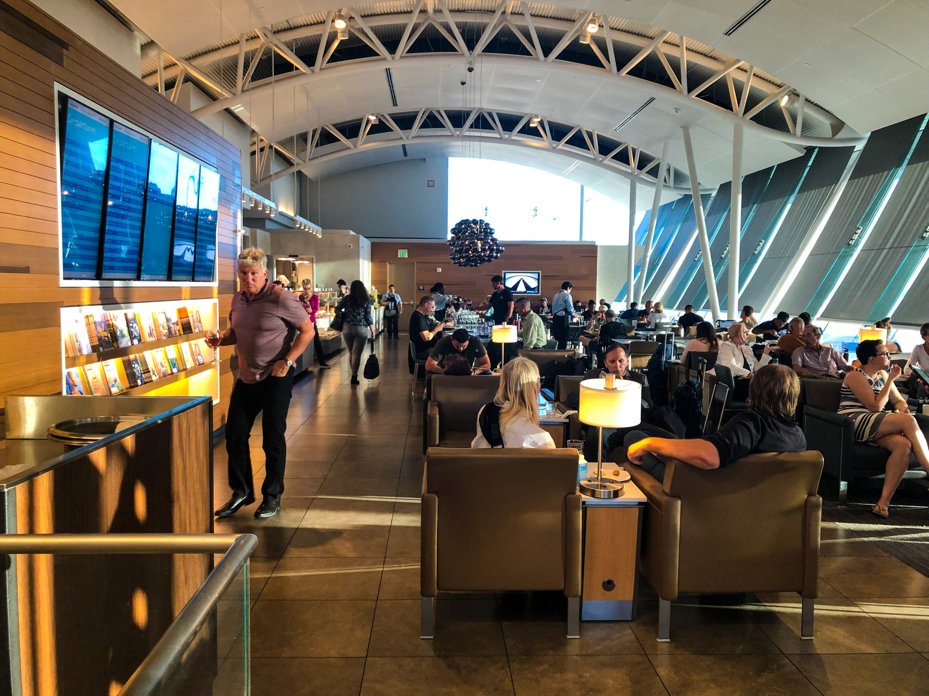 American Airlines Flagship Lounge LAX main seating area continued