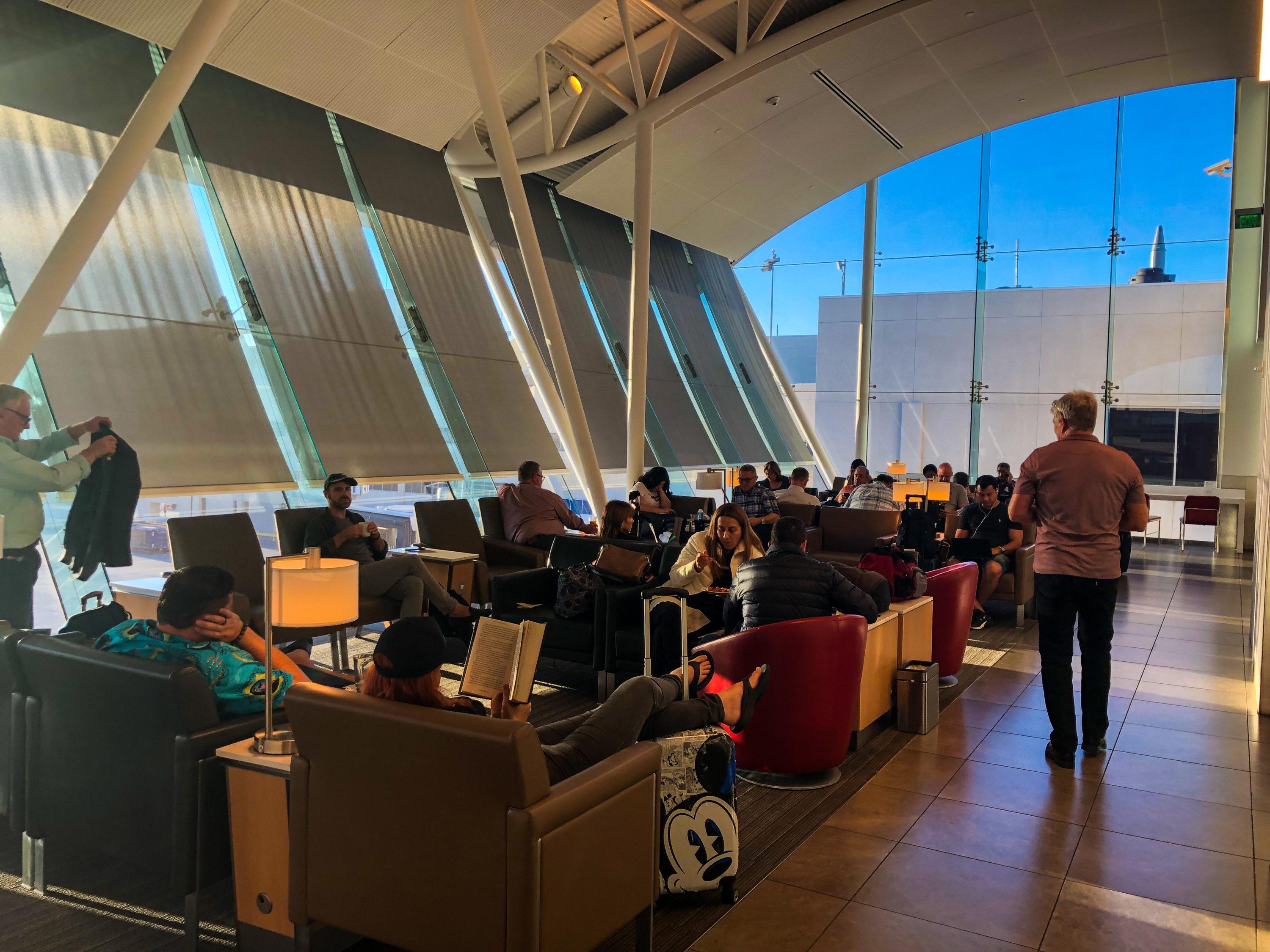 American Airlines Flagship Lounge LAX main seating area