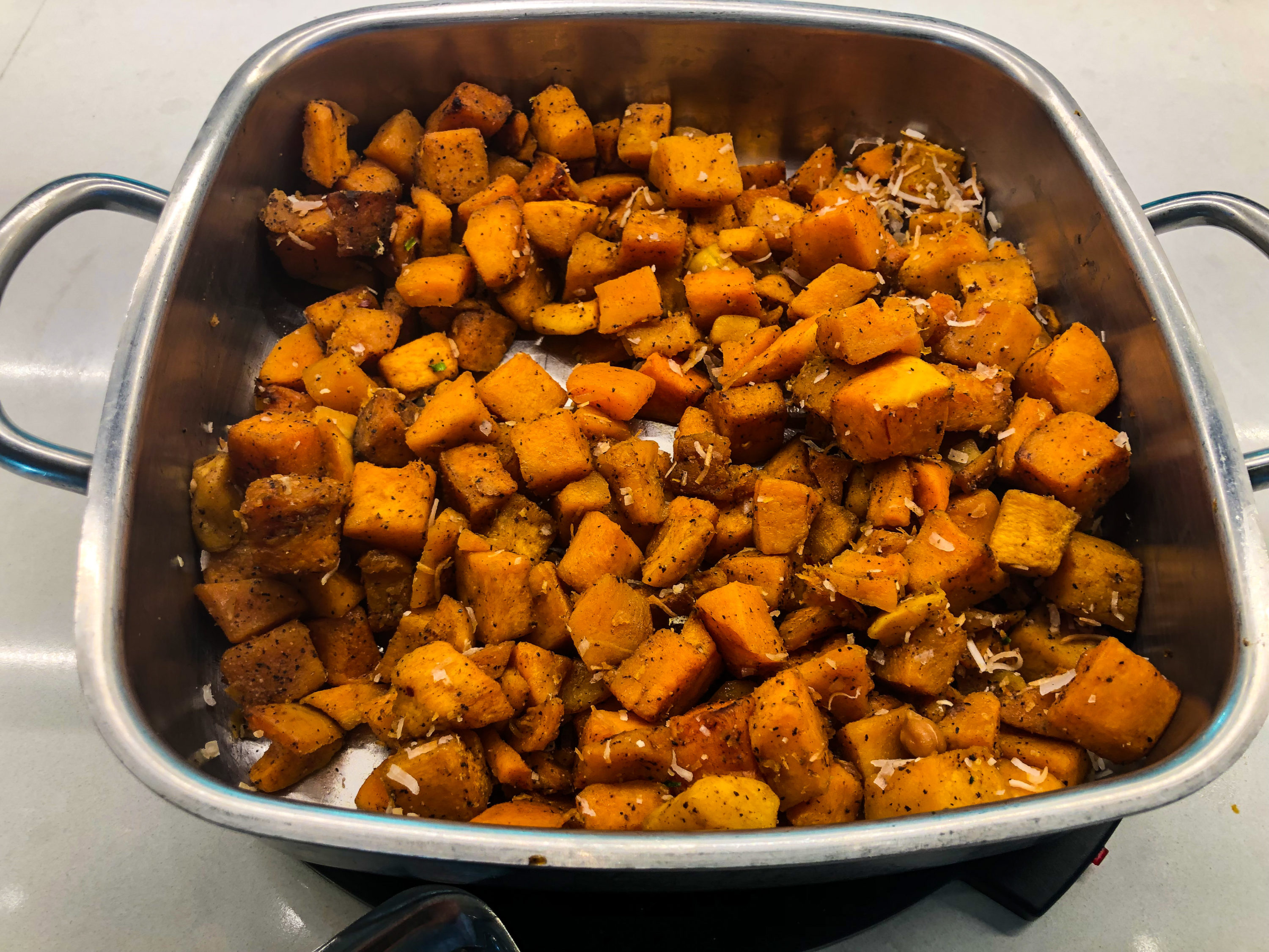 American Airlines Flagship Lounge LAX roasted potatoes