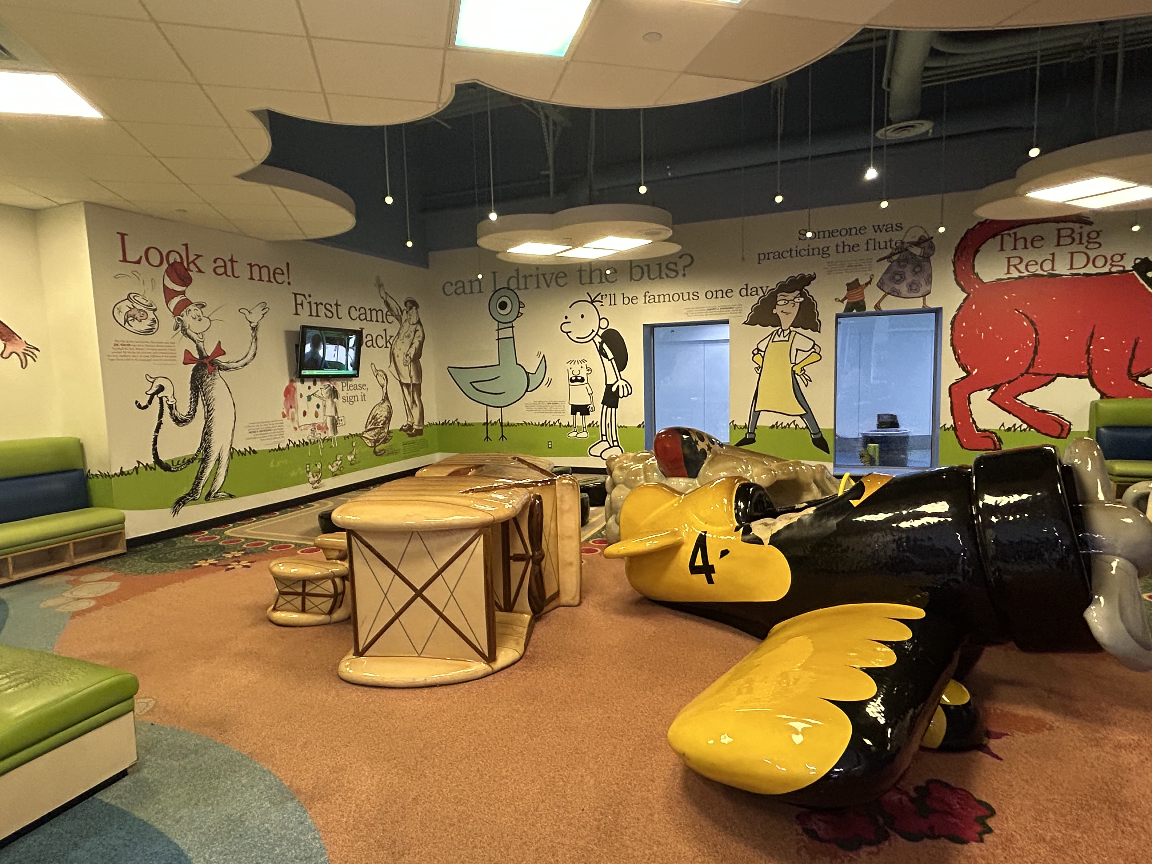 Boston Logan Airport kids play area Terminal E. Boston Logan Airport kids play area Terminal E.