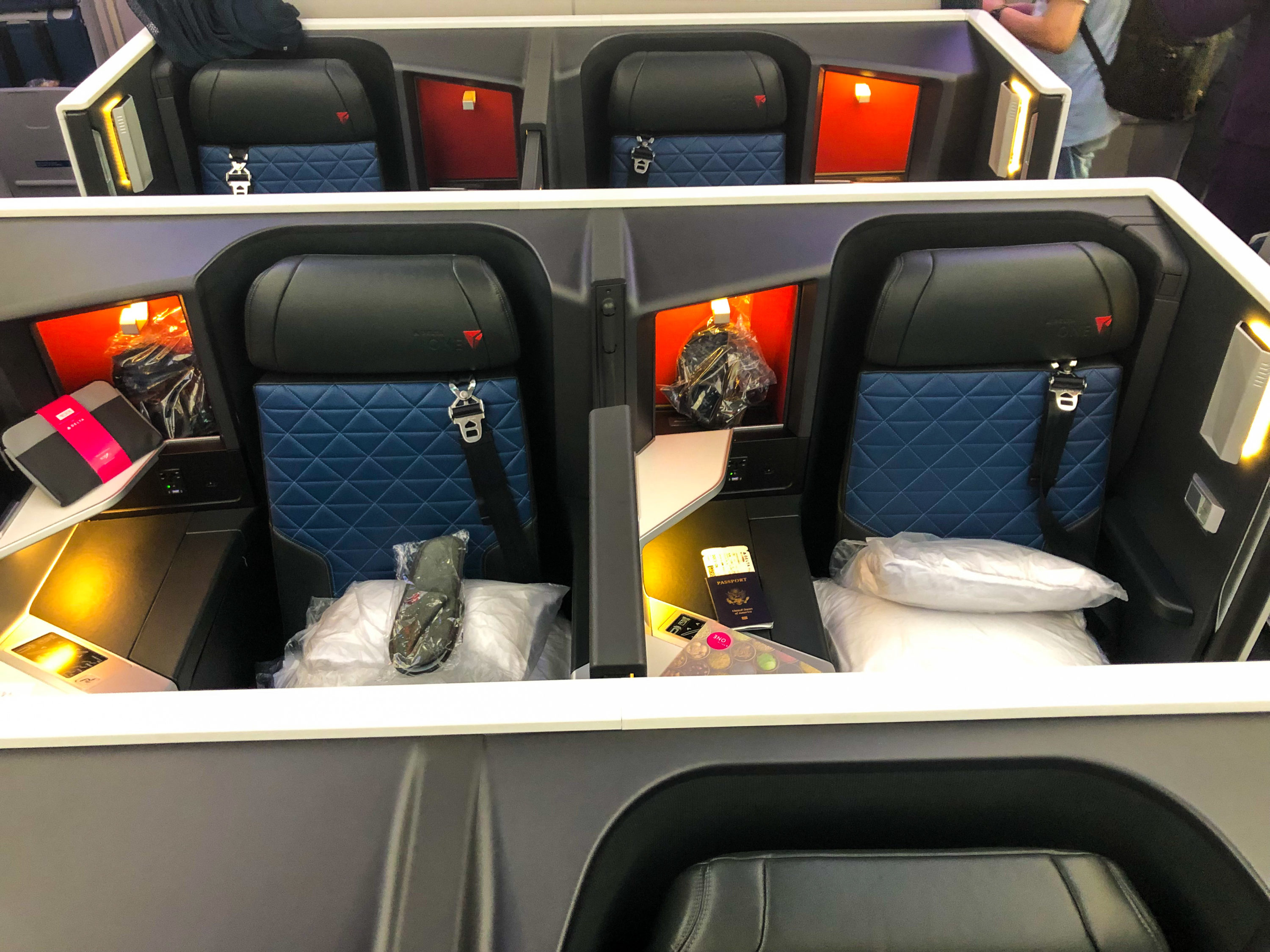 Delta One Suites A350-900 seats 8B and 8C Delta One Suites A350-900 seats 8B and 8C