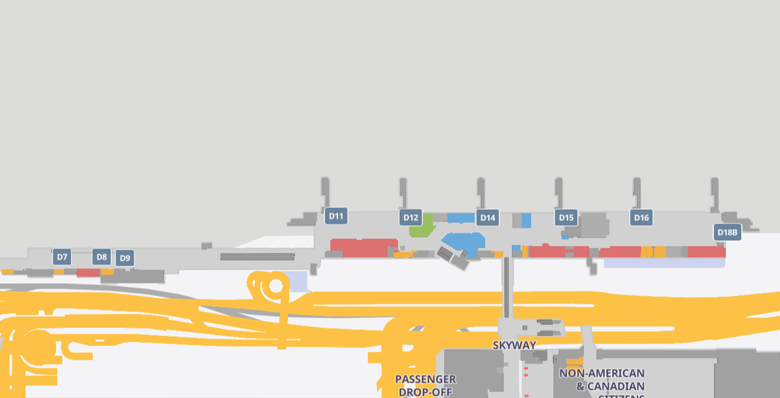 George Bush Intercontinental Airport Terminal D gates George Bush Intercontinental Airport Terminal D gates