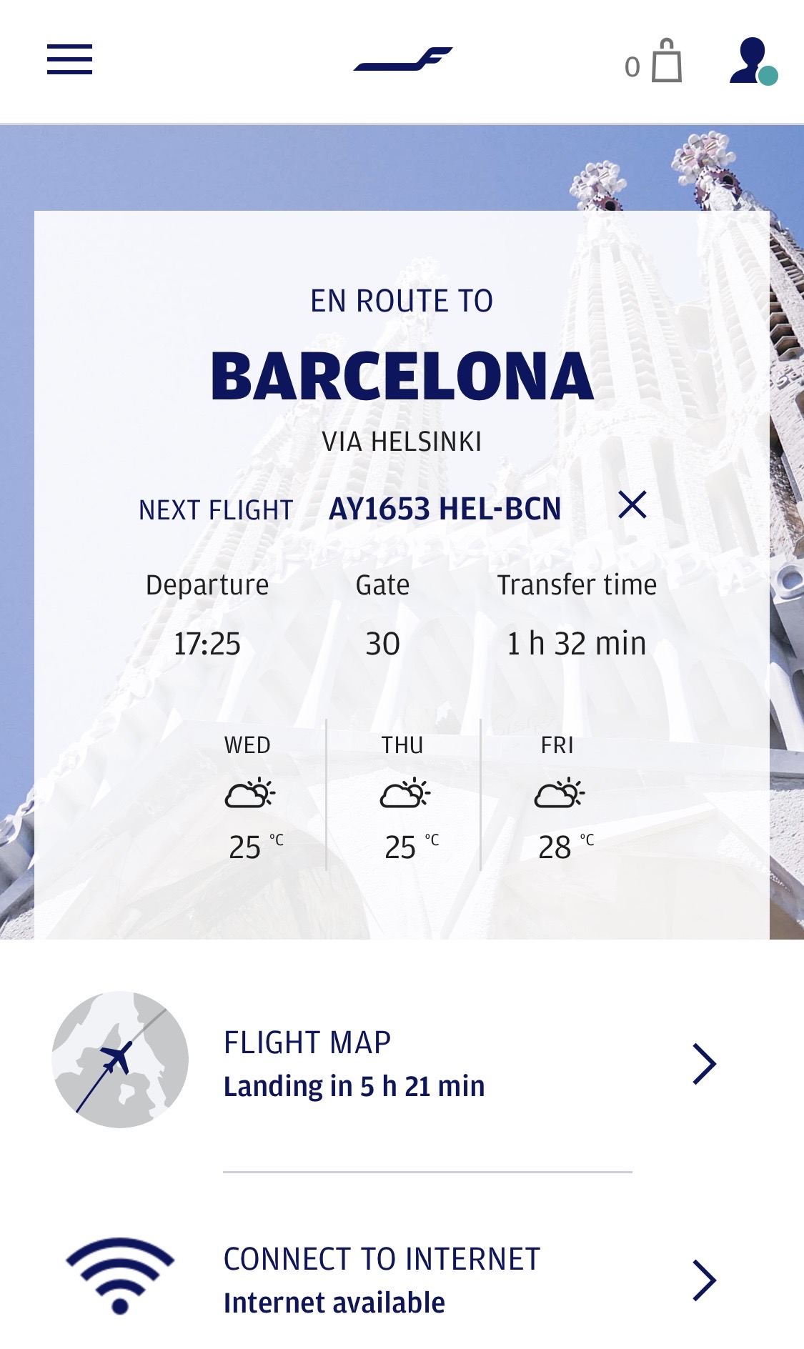 Finnair A350 Wi-Fi Flight Connection Information