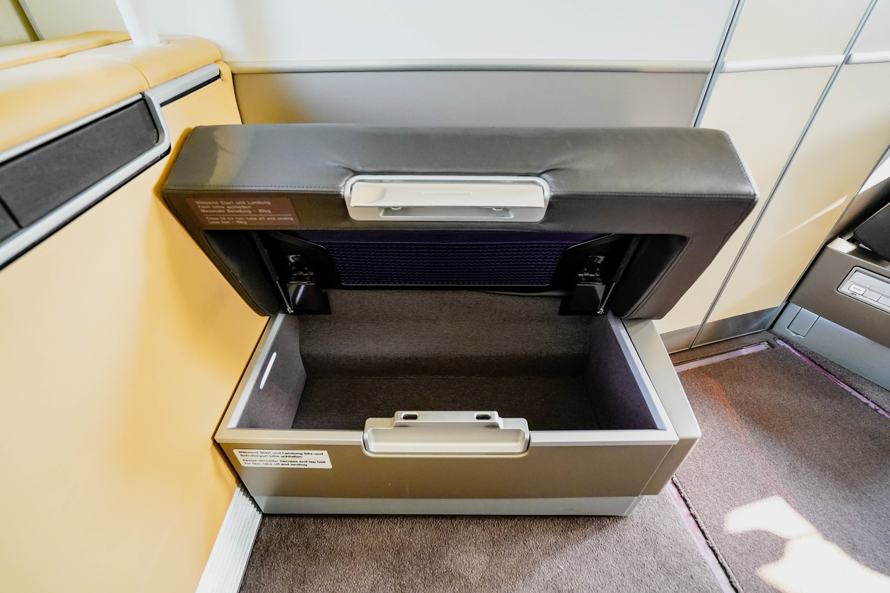 Lufthansa B747-8 First Class Ottoman Storage - Cherag Dubash