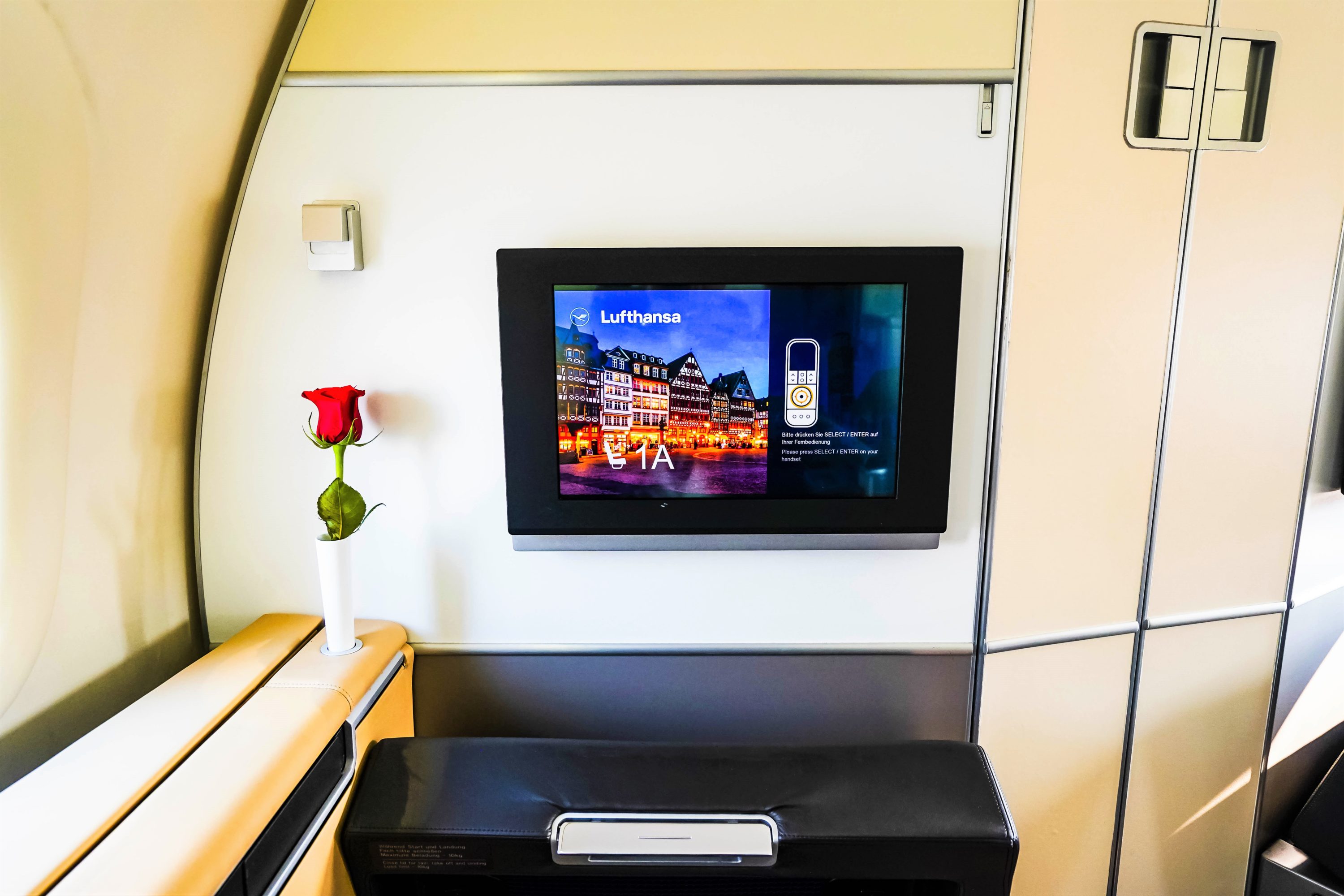 Lufthansa B747-8 First Class TV Screen - Cherag Dubash