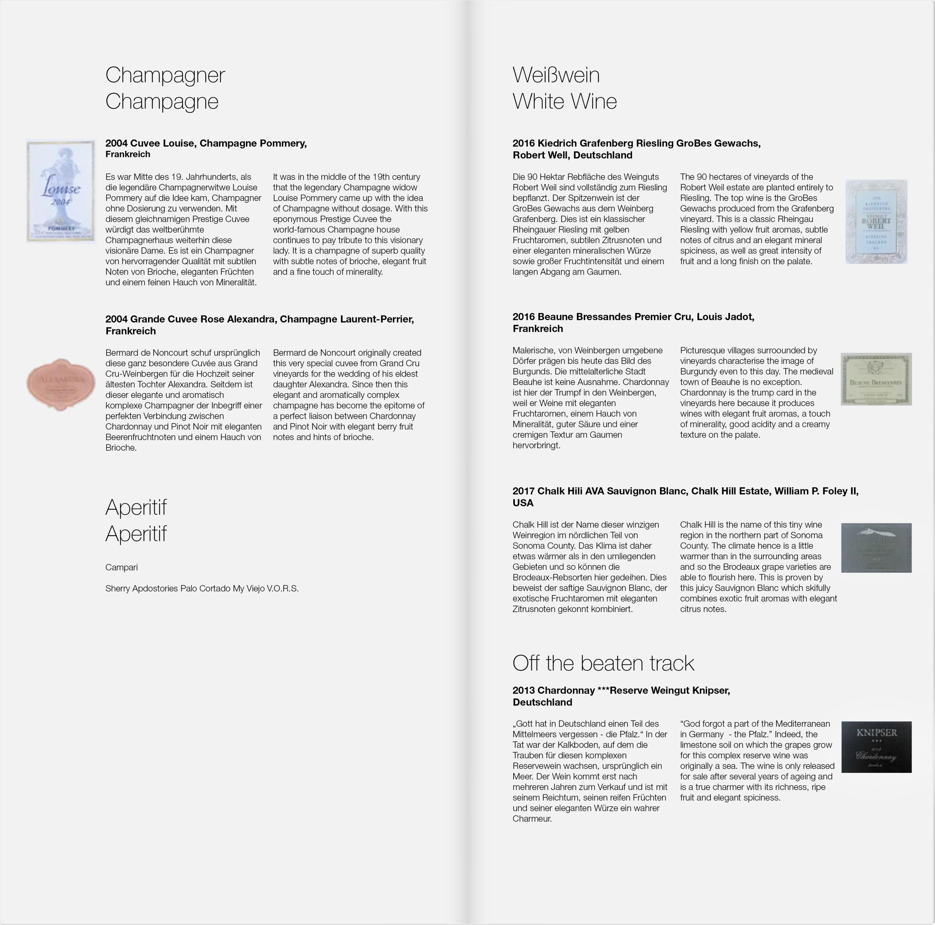 Lufthansa B747-8 First Class Wine List - Cherag Dubash