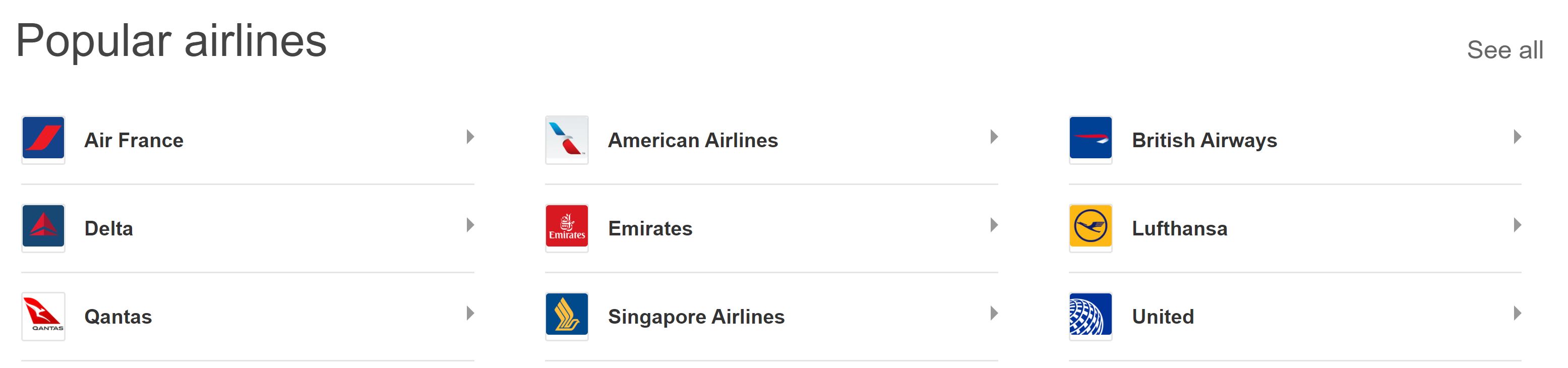 Popular Airlines SeatGuru