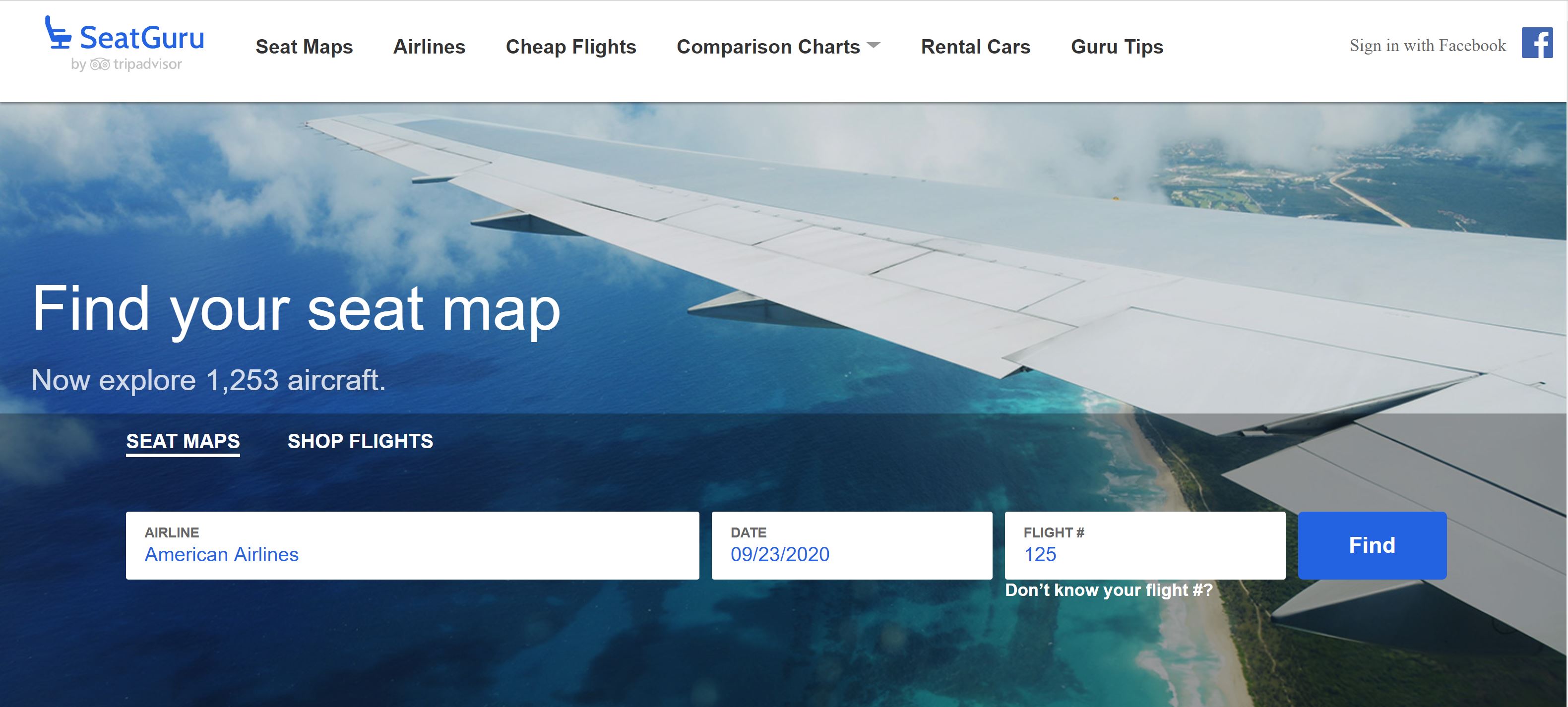 SeatGuru Home Page