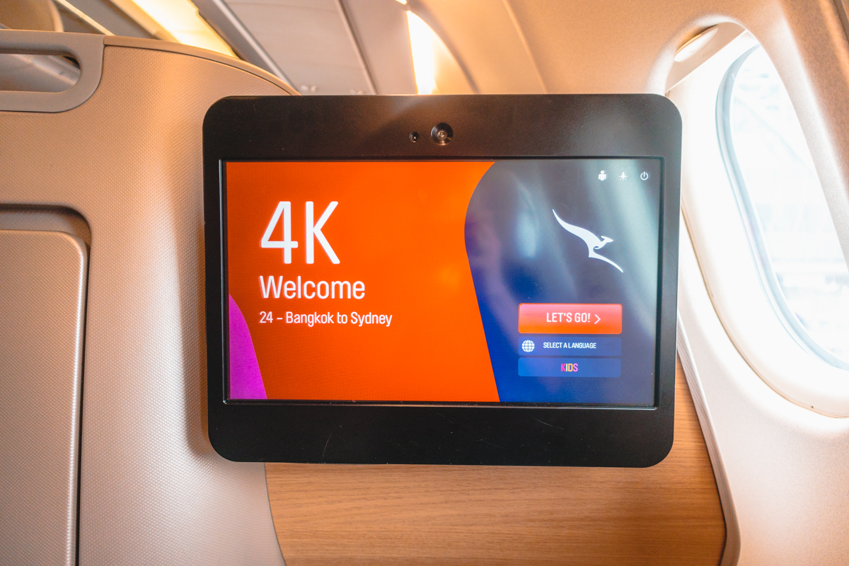 Qantas Airbus A330 Business Class IFE Monitor