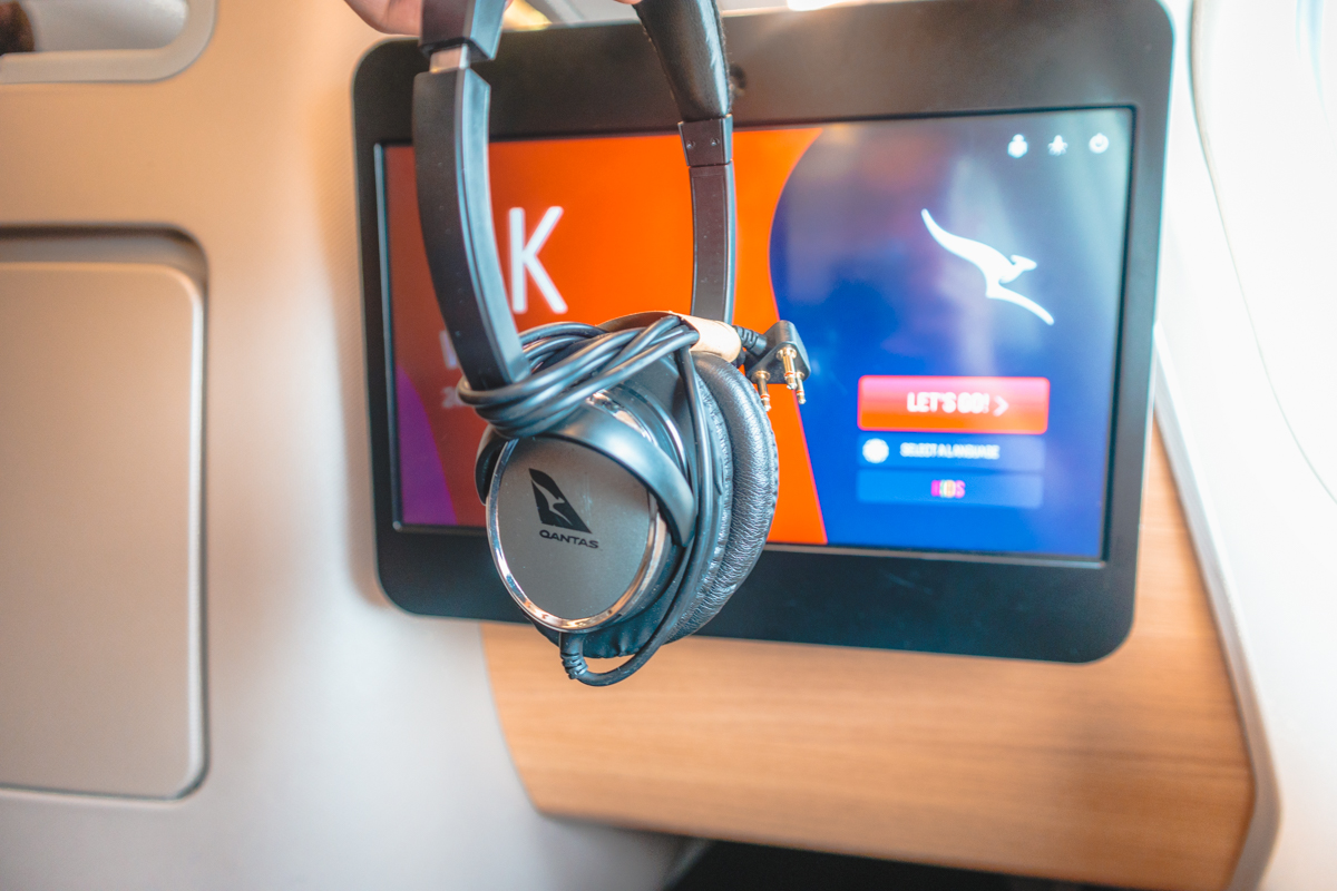Qantas Airbus A330 Business Class Headphones