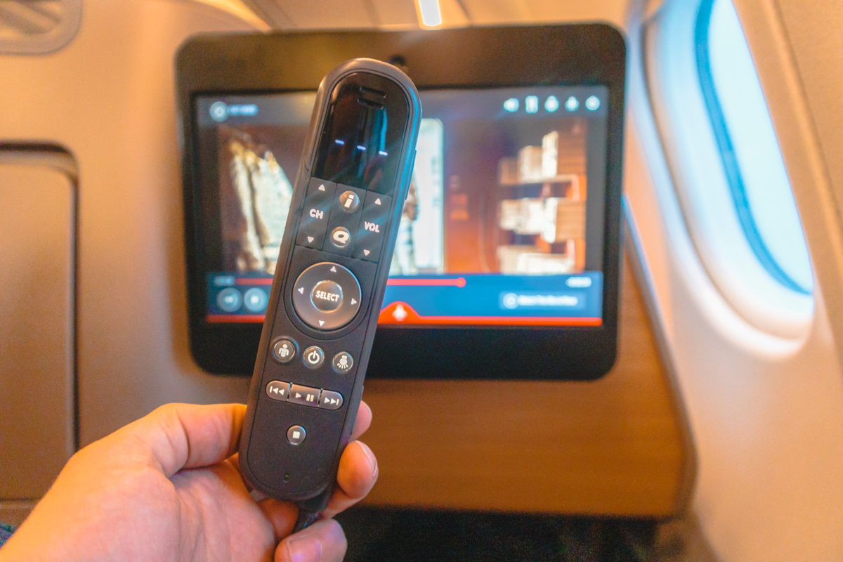 Qantas Airbus A330 Business Class IFE Remote
