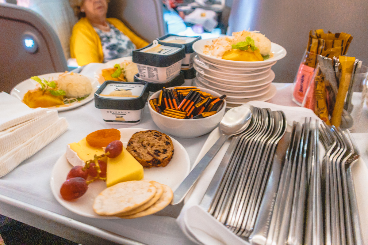 Qantas Airbus A330 Business Class Dessert Trolley