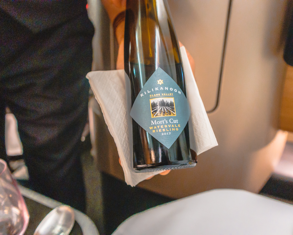 Qantas Airbus A330 Business Class Dessert Wine