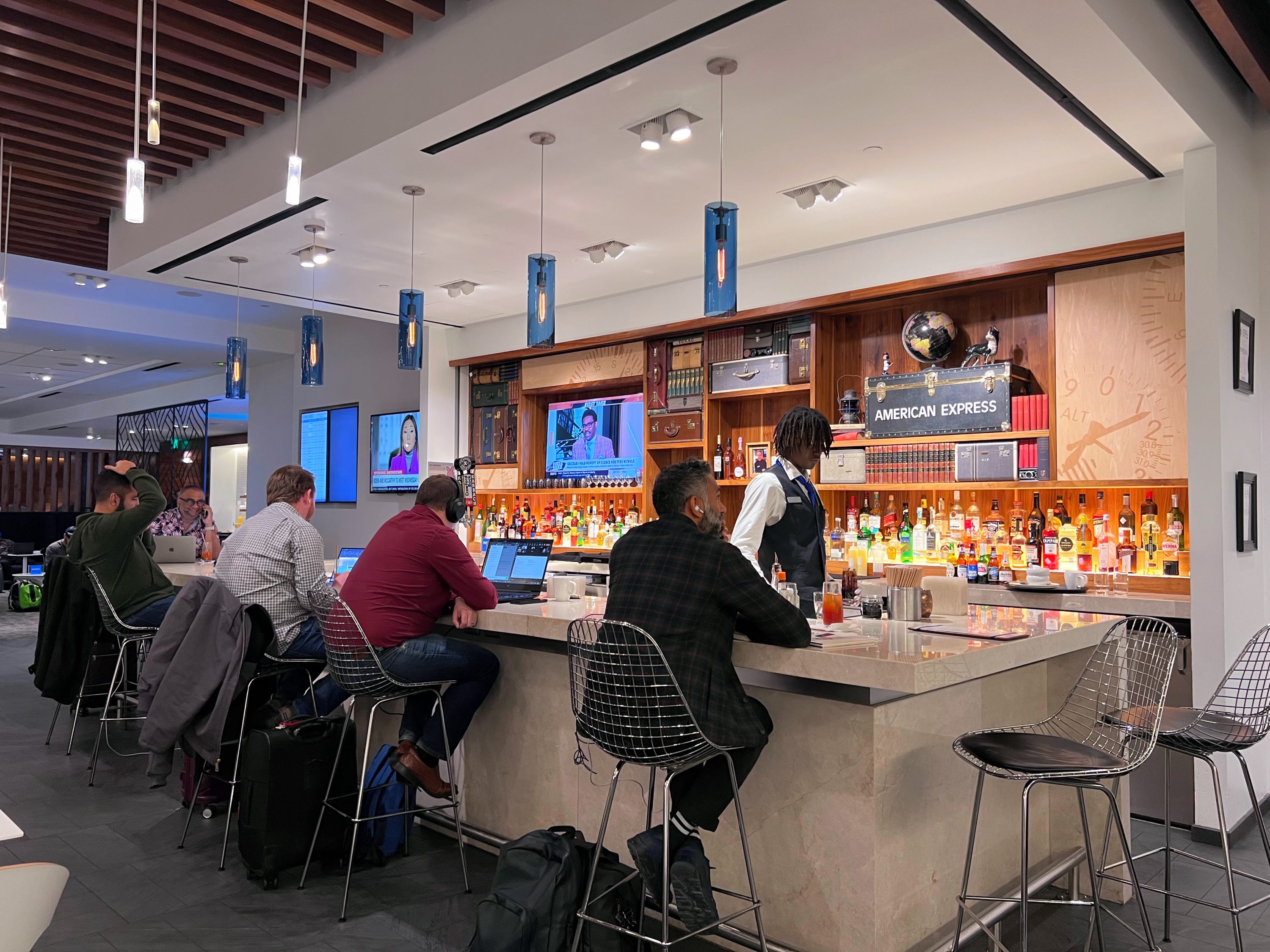 Bar at Houston Centurion Lounge