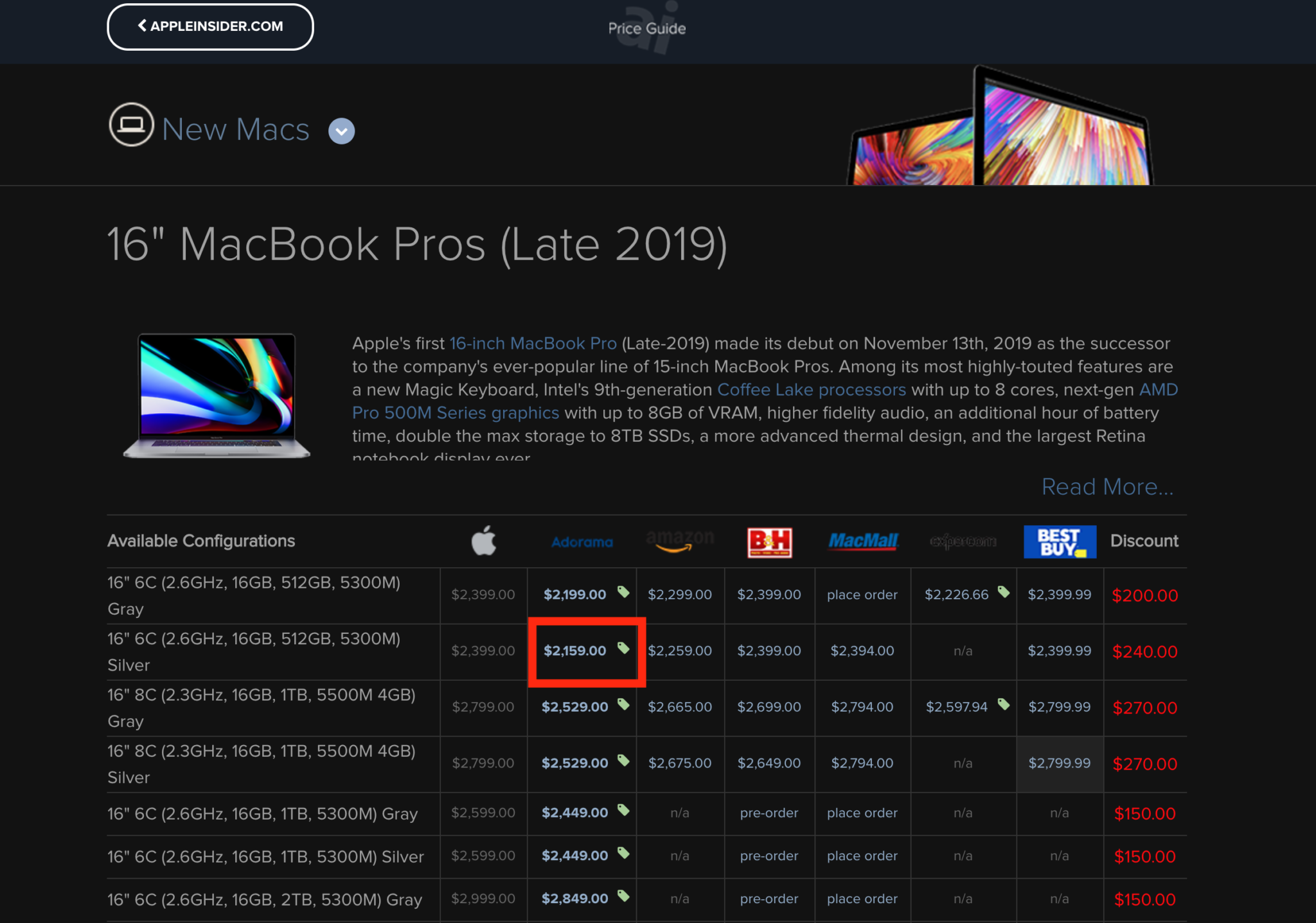 Finding The Best Price on A MacBook Pro