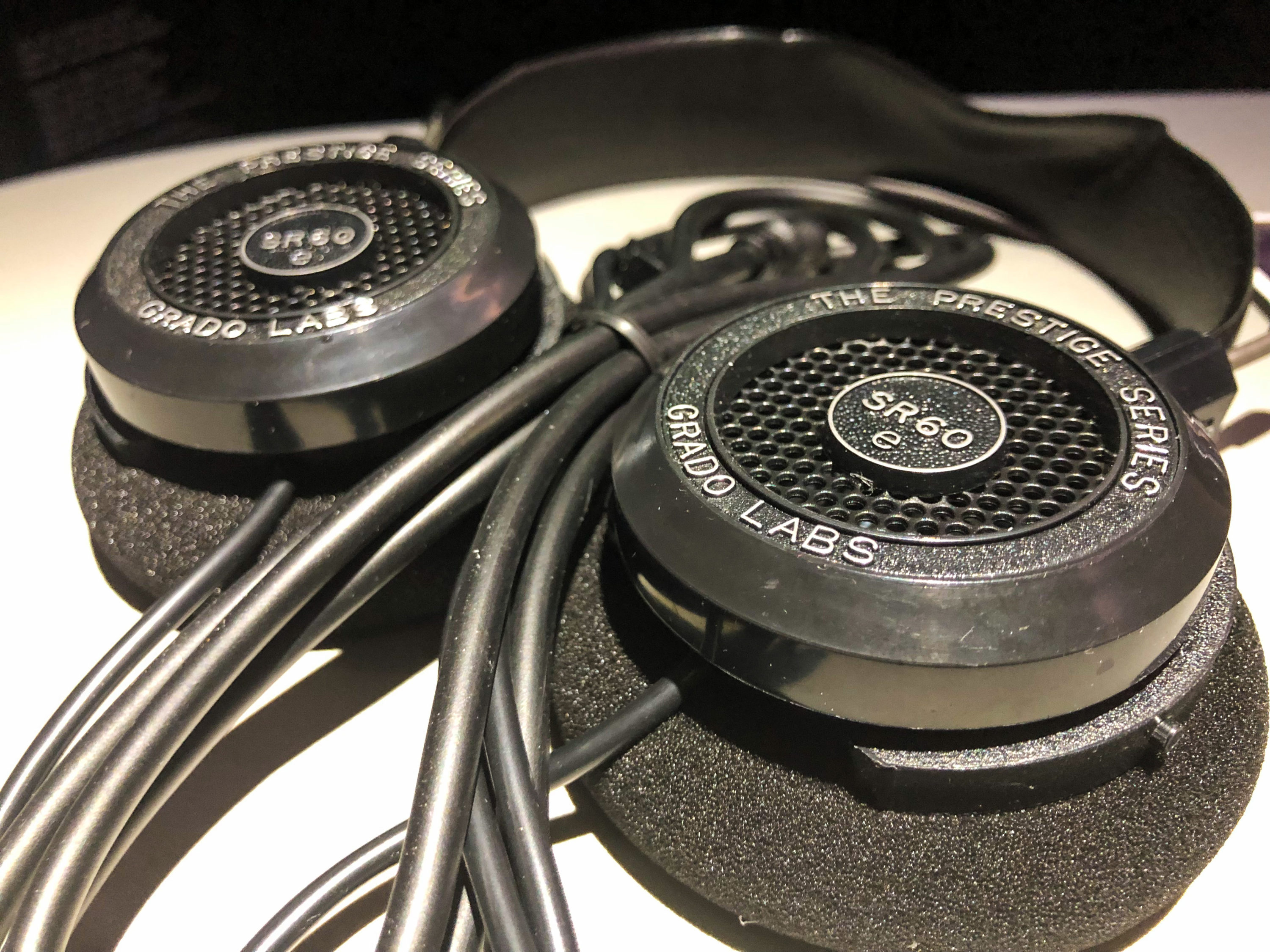 JetBlue Mint A321 Grado headphones close-up