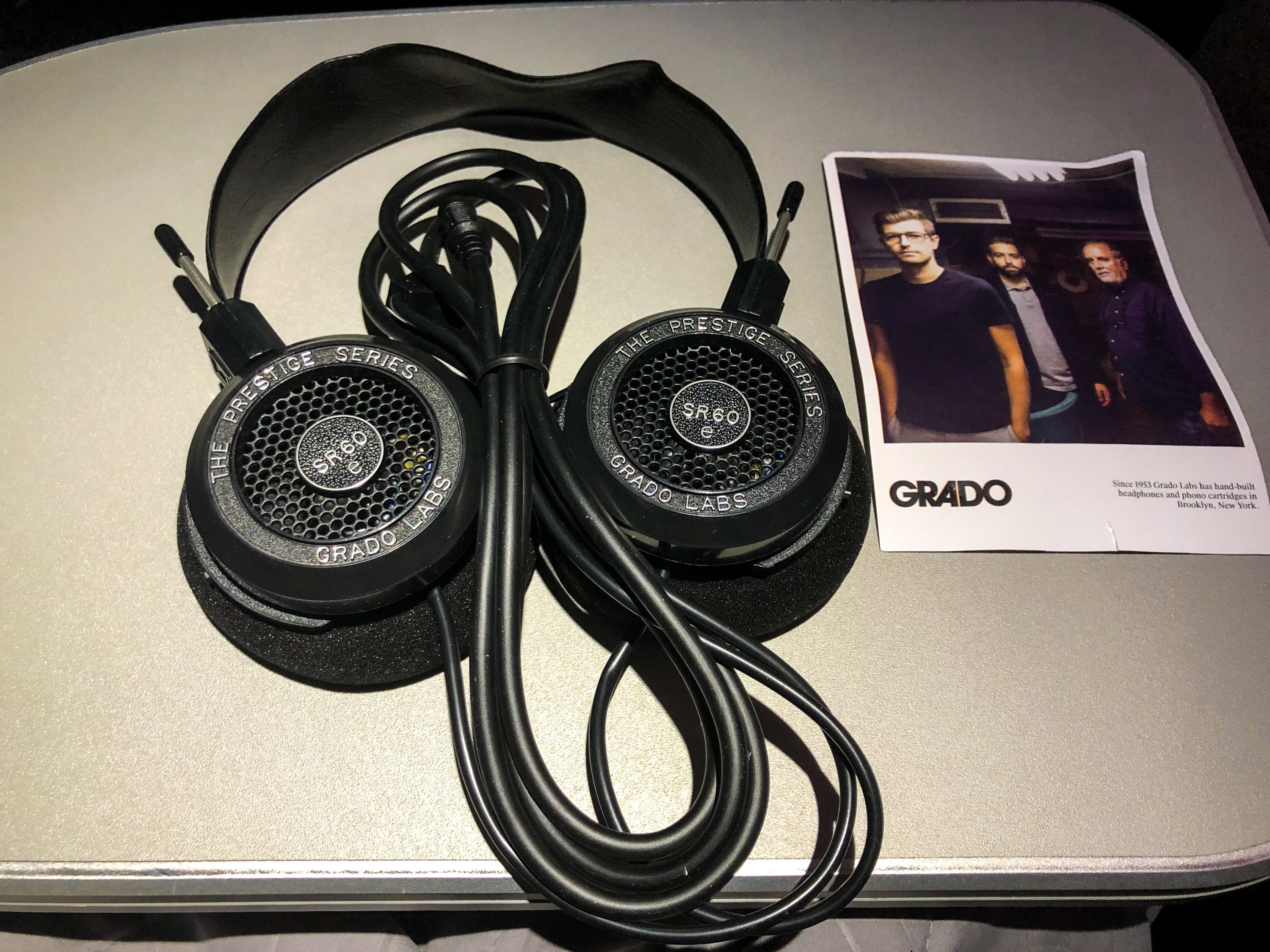 JetBlue Mint A321 Grado headphones