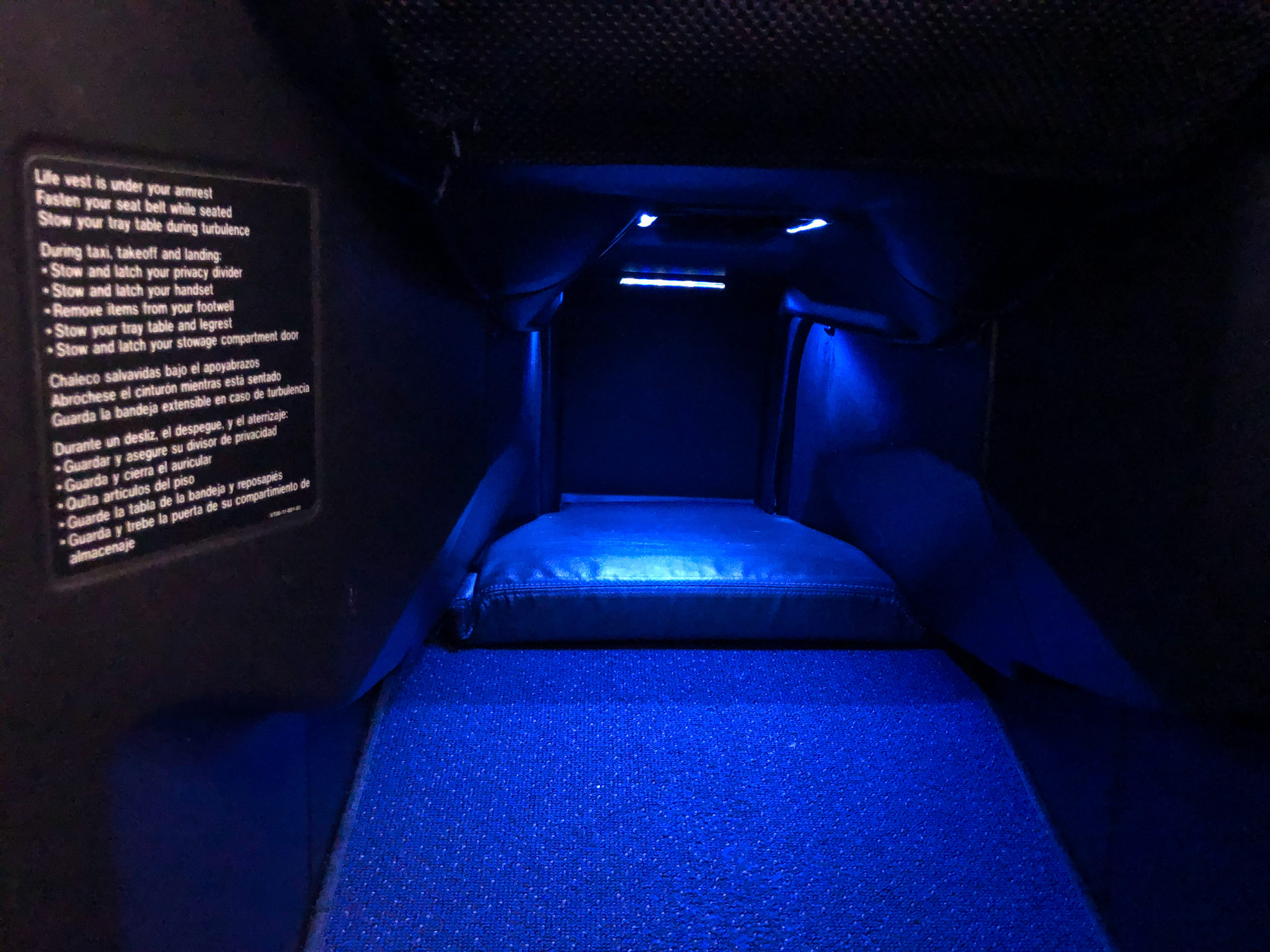 JetBlue Mint A321 footwell