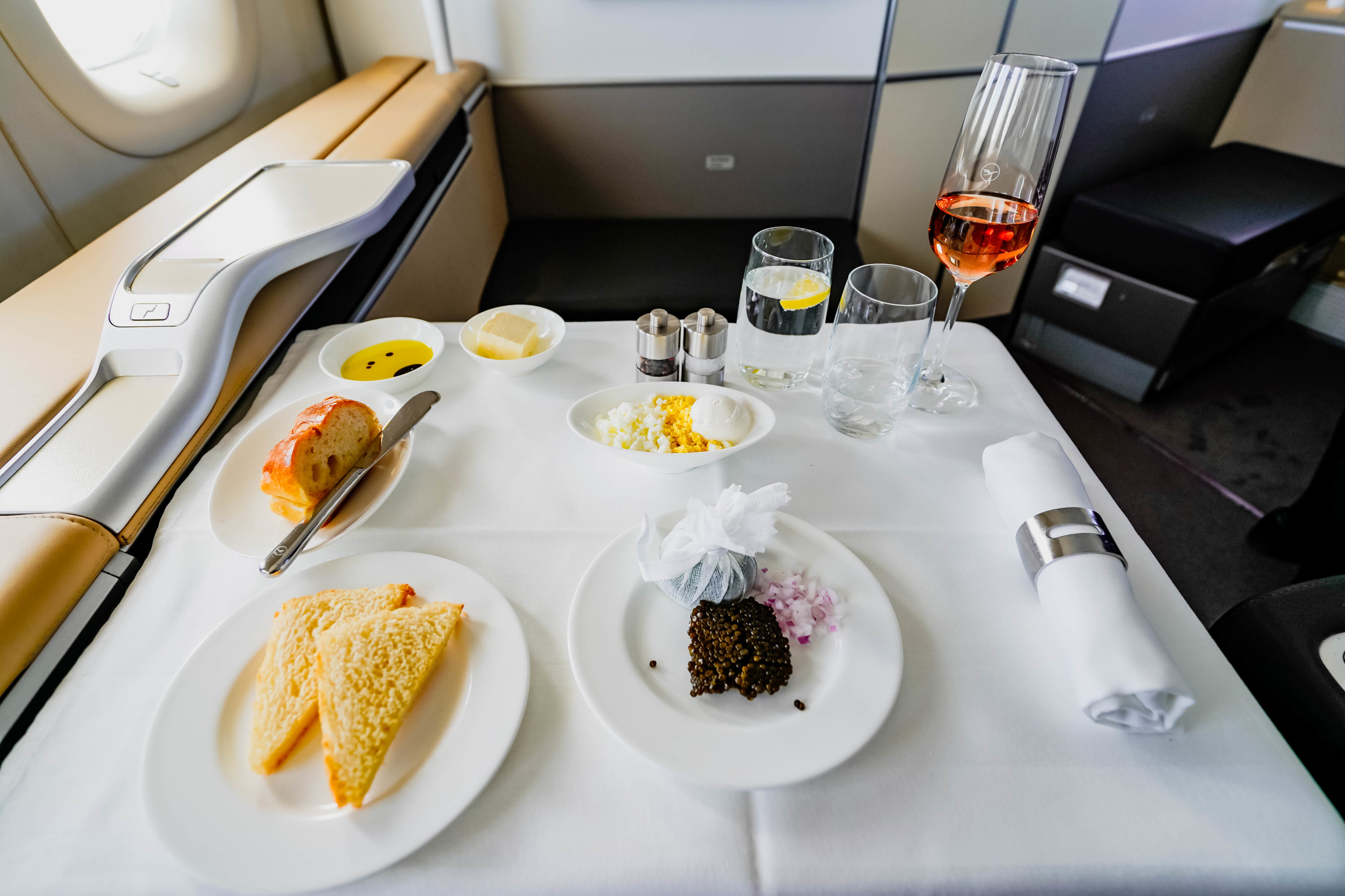 Lufthansa B747-8 First Class Caviar - Cherag Dubash