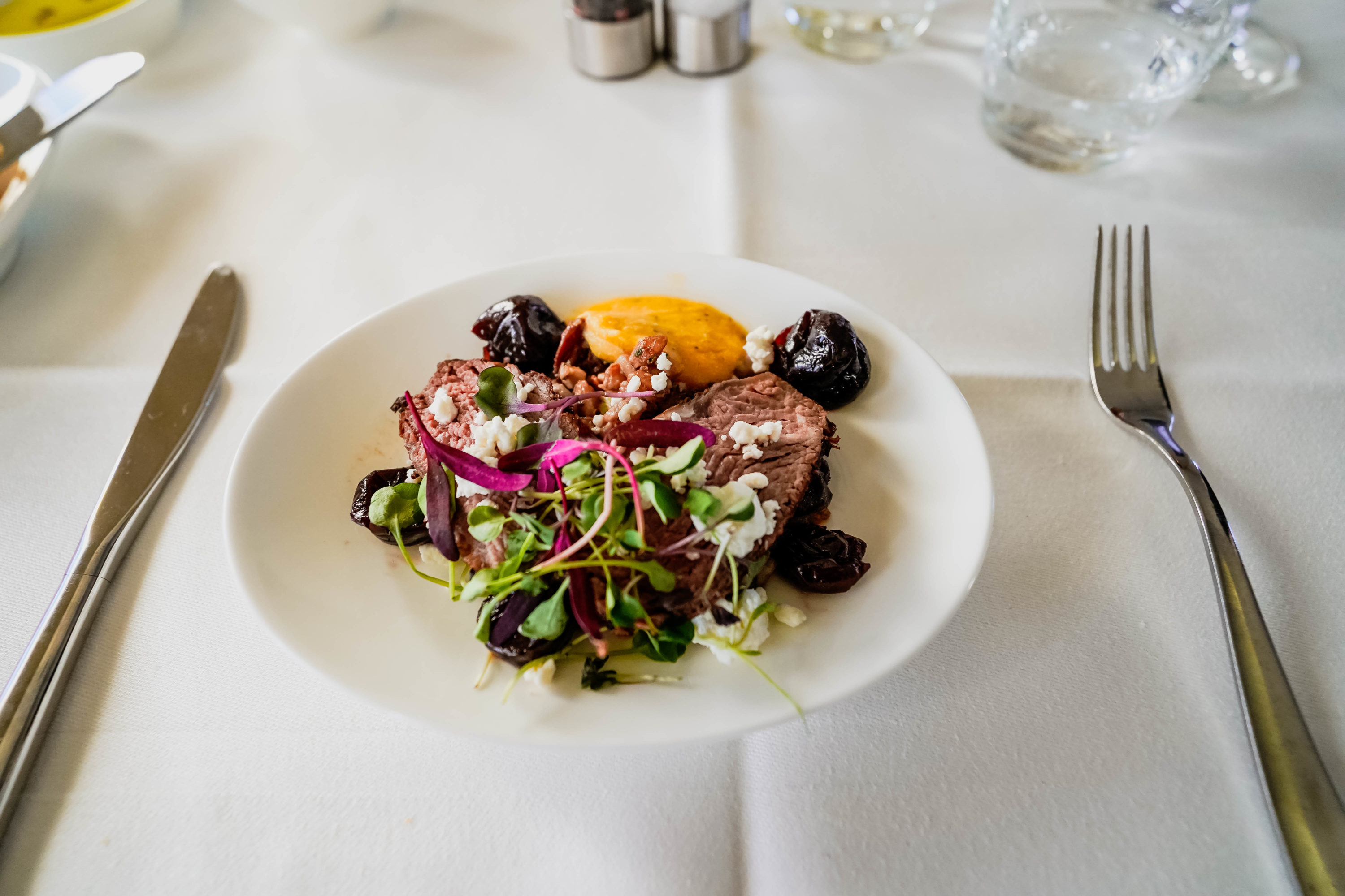 Lufthansa B747-8 First Class Menu Appetizer - Cherag Dubash