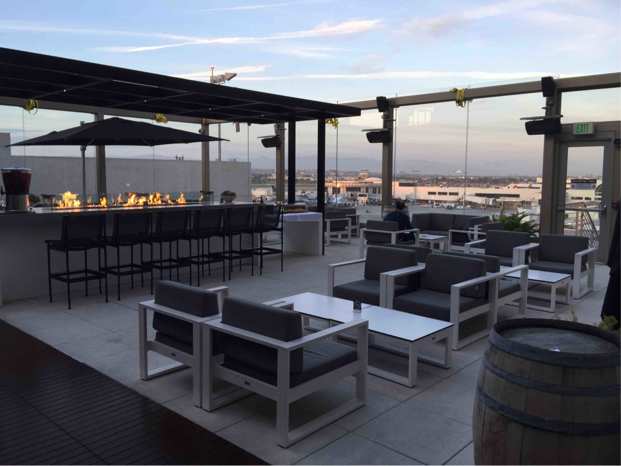 Star Alliance First Class Lounge Outdoor Terrace Star Alliance First Class Lounge at LAX