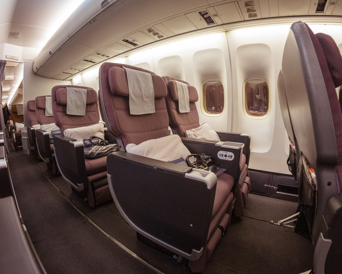 Qantas Boeing 747 Premium Economy Window Seats