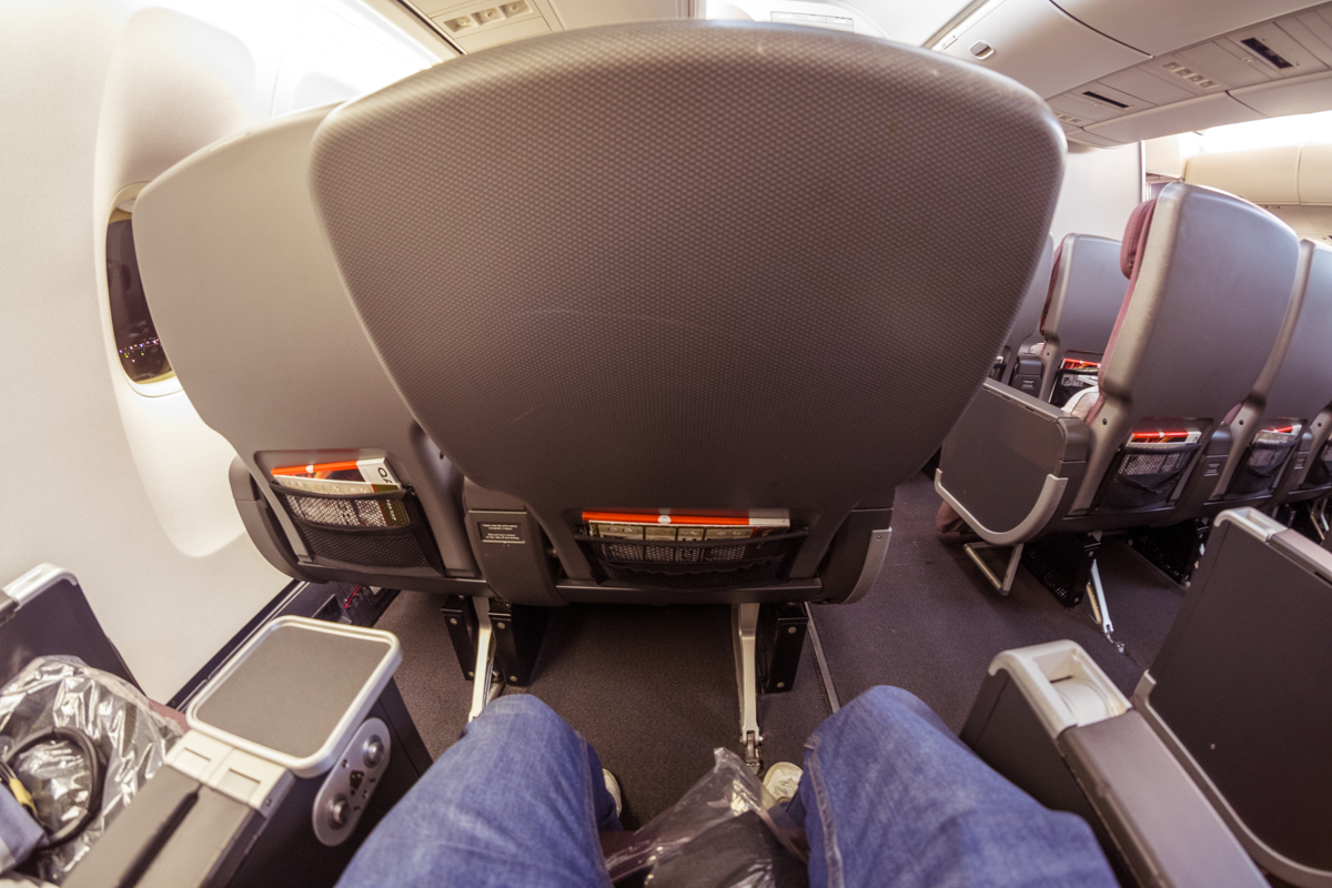 Qantas Boeing 747 Premium Economy Point of View