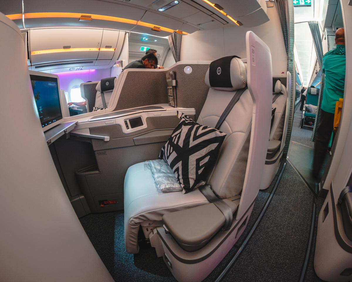 Fiji Airways Airbus A350 Business Class Middle Seats