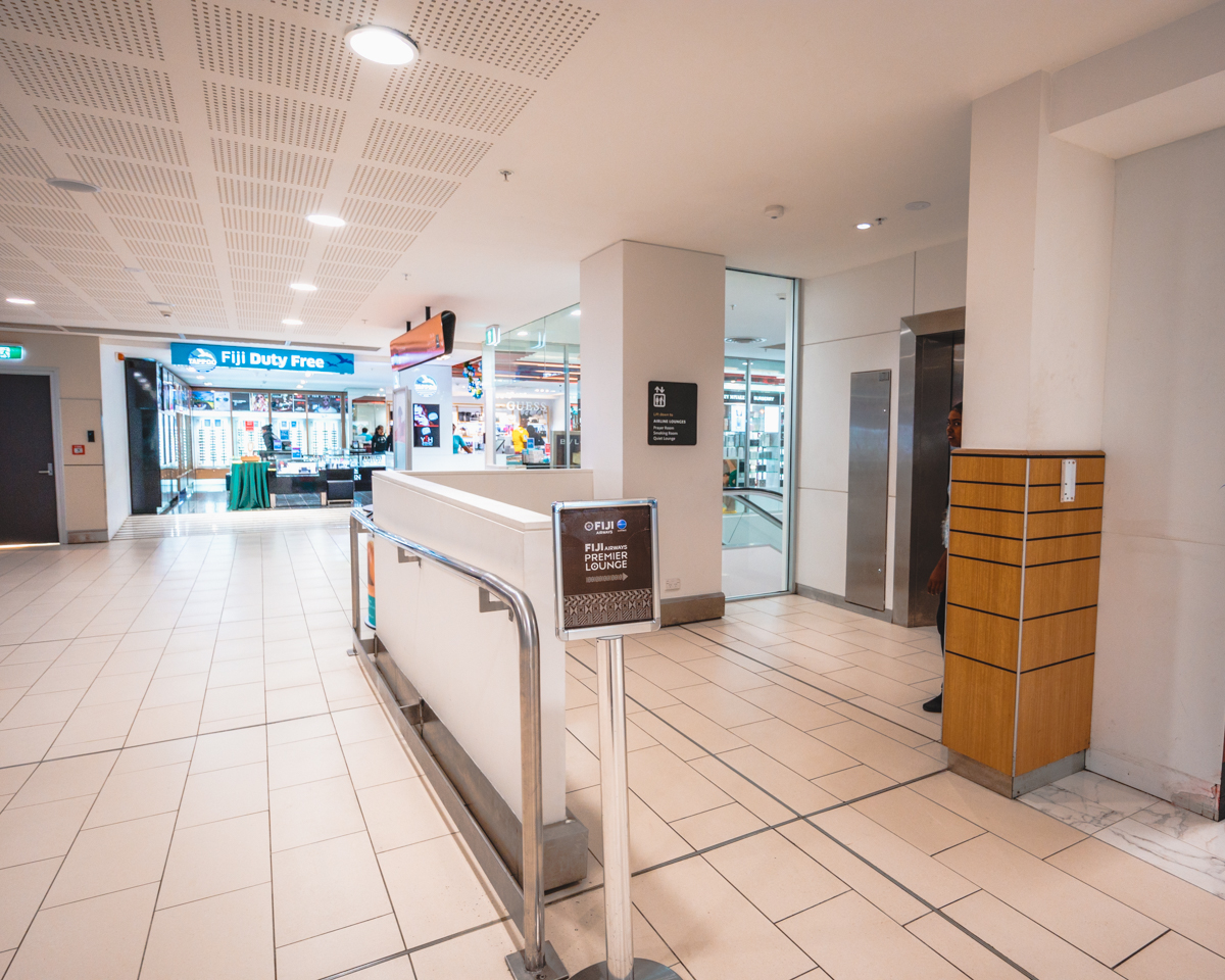 Nadi International Airport Lounge Signage