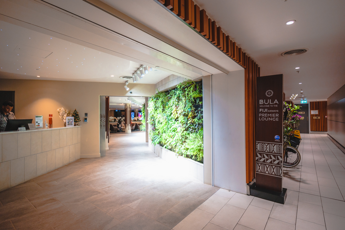 Fiji Airways Premier Lounge Entrance
