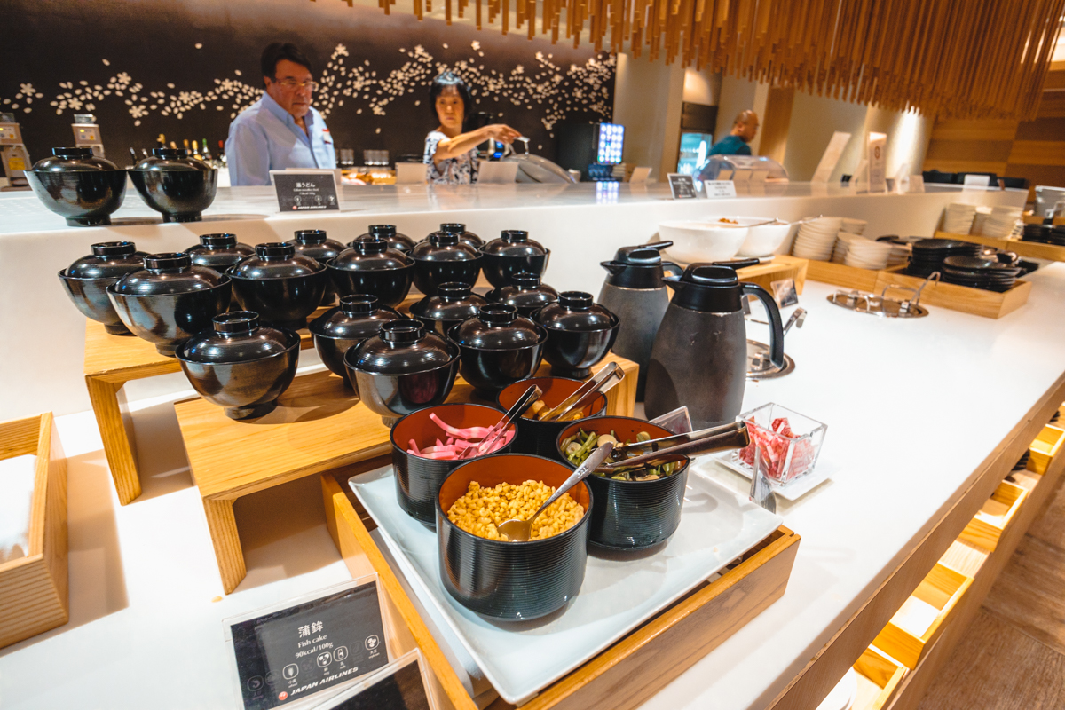 JAL Business Class Lounge Haneda Airport Buffet