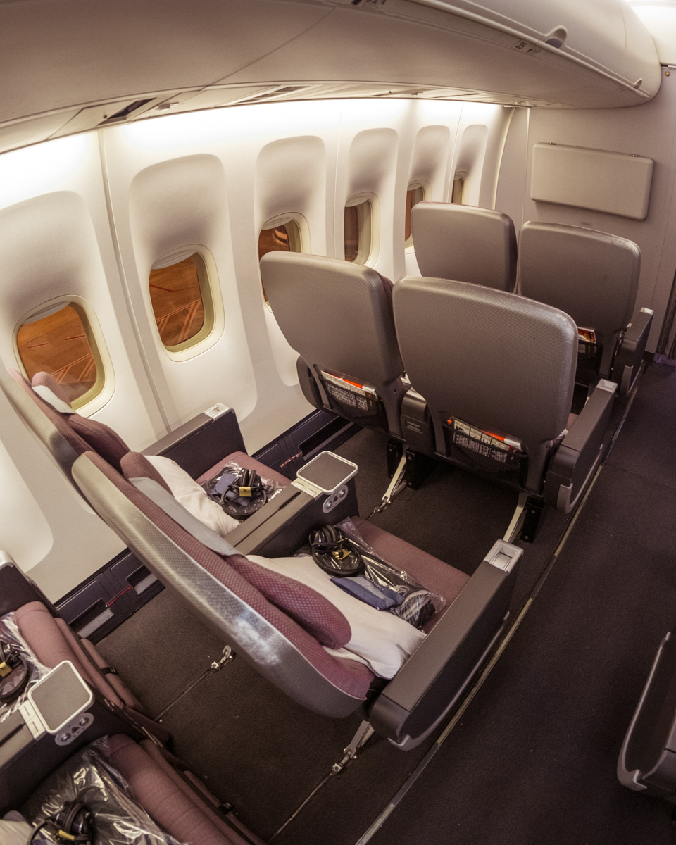 Qantas Boeing 747 Premium Economy Window Seats