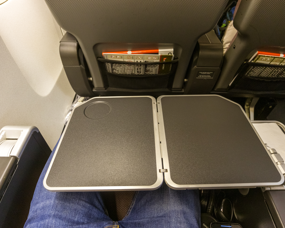 Qantas Boeing 747 Premium Economy Tray Table