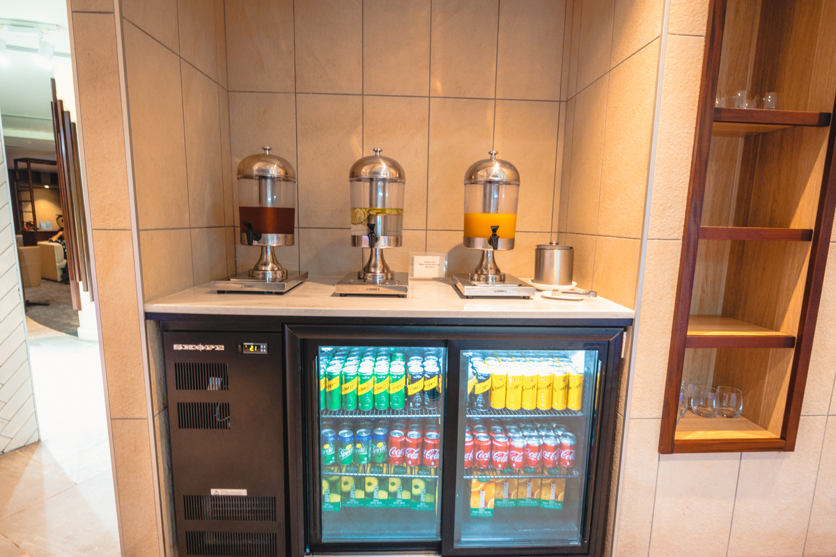 Fiji Airways Premier Lounge Self-Serve Beverages