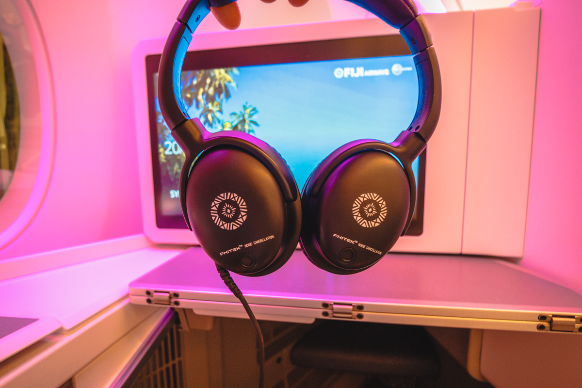 Fiji Airways Airbus A350 Business Class Headphones