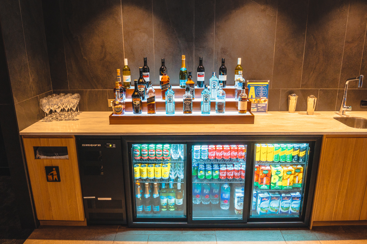 Fiji Airways Premier Lounge Bar Spirits