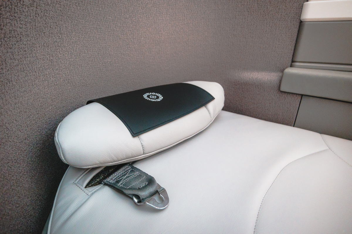 Fiji Airways Airbus A350 Business Class Integrated Headrest