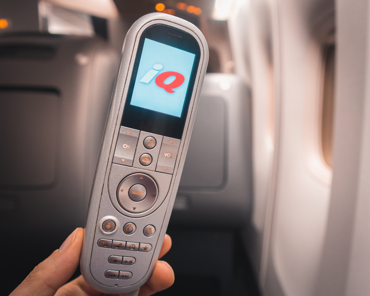 Qantas Boeing 747 Business Class IFE Remote