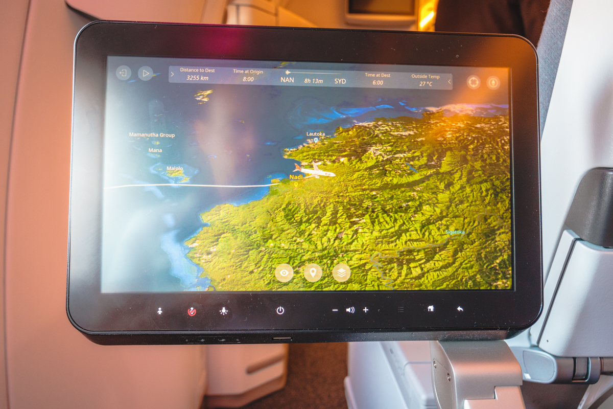 Fiji Airways Airbus A350 Economy Class Interactive Map