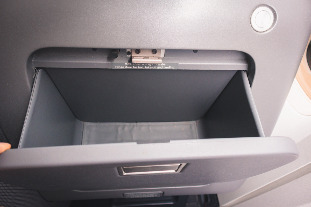 Qantas Boeing 747 Business Class Storage Pocket