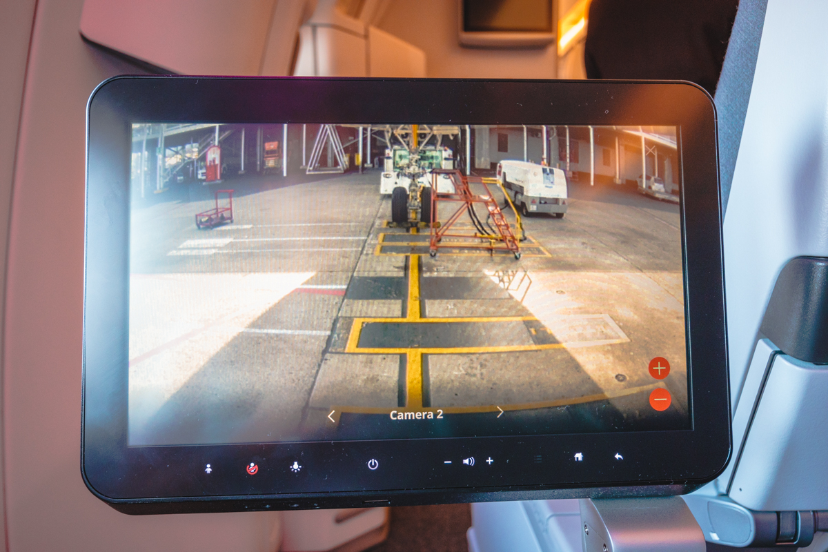 Fiji Airways Airbus A350 Economy Class Landing Gear Camera