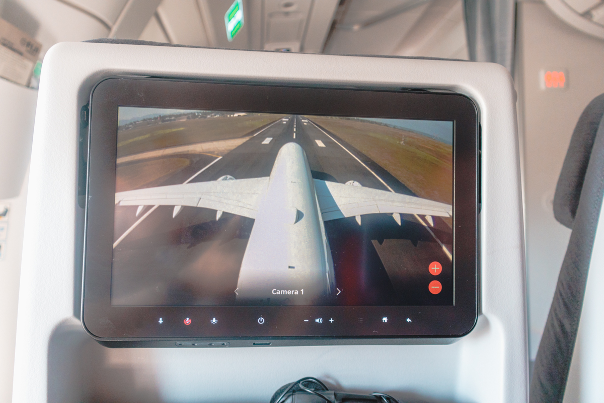 Fiji Airways Airbus A350 Economy Class Take-Off Tailcam